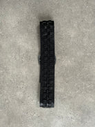 Vintage 1990s Square Buckle Woven Leather Belt - W31-35 - SYLK