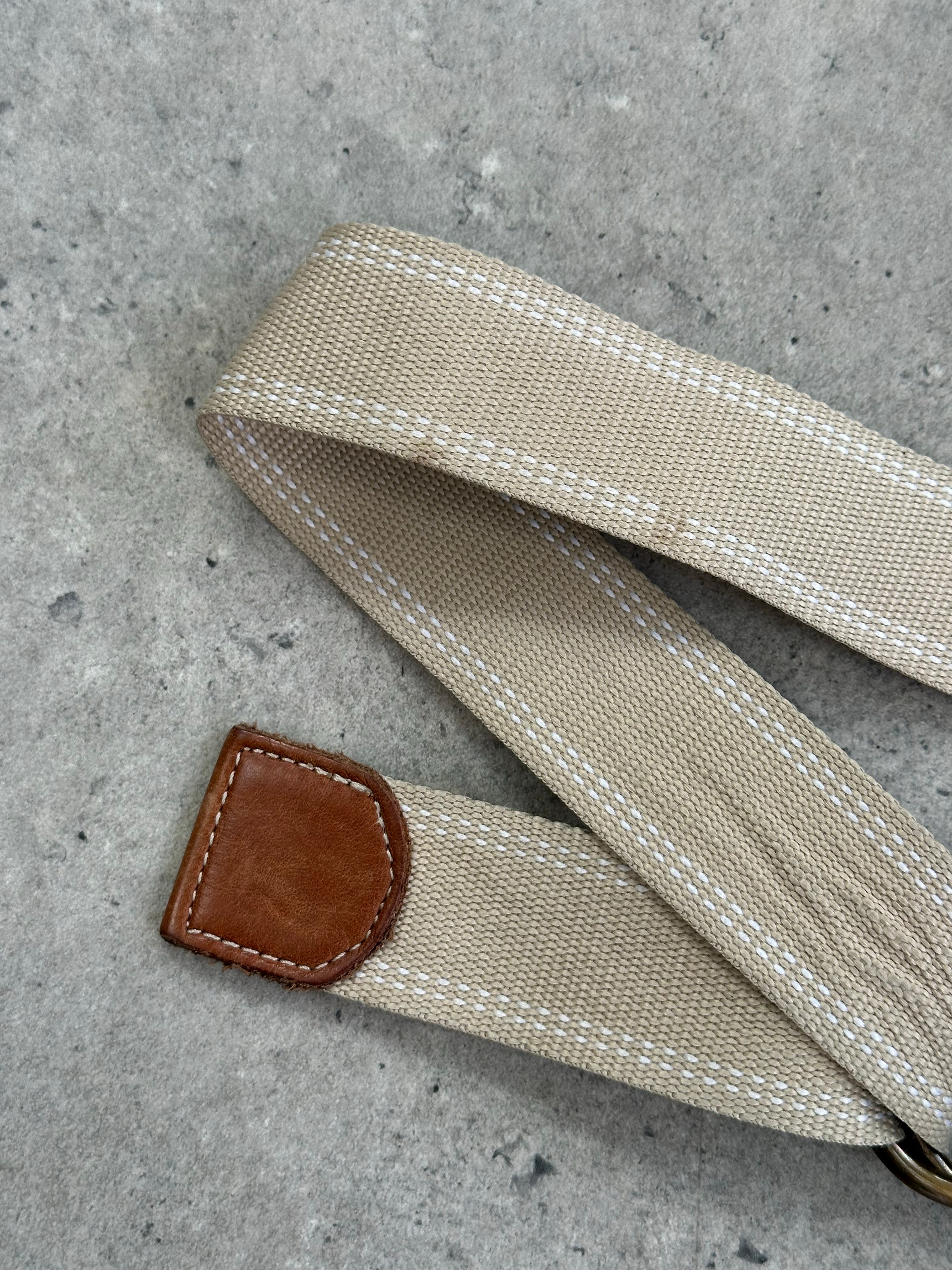 Vintage 1990s Leather Woven Belt - One size