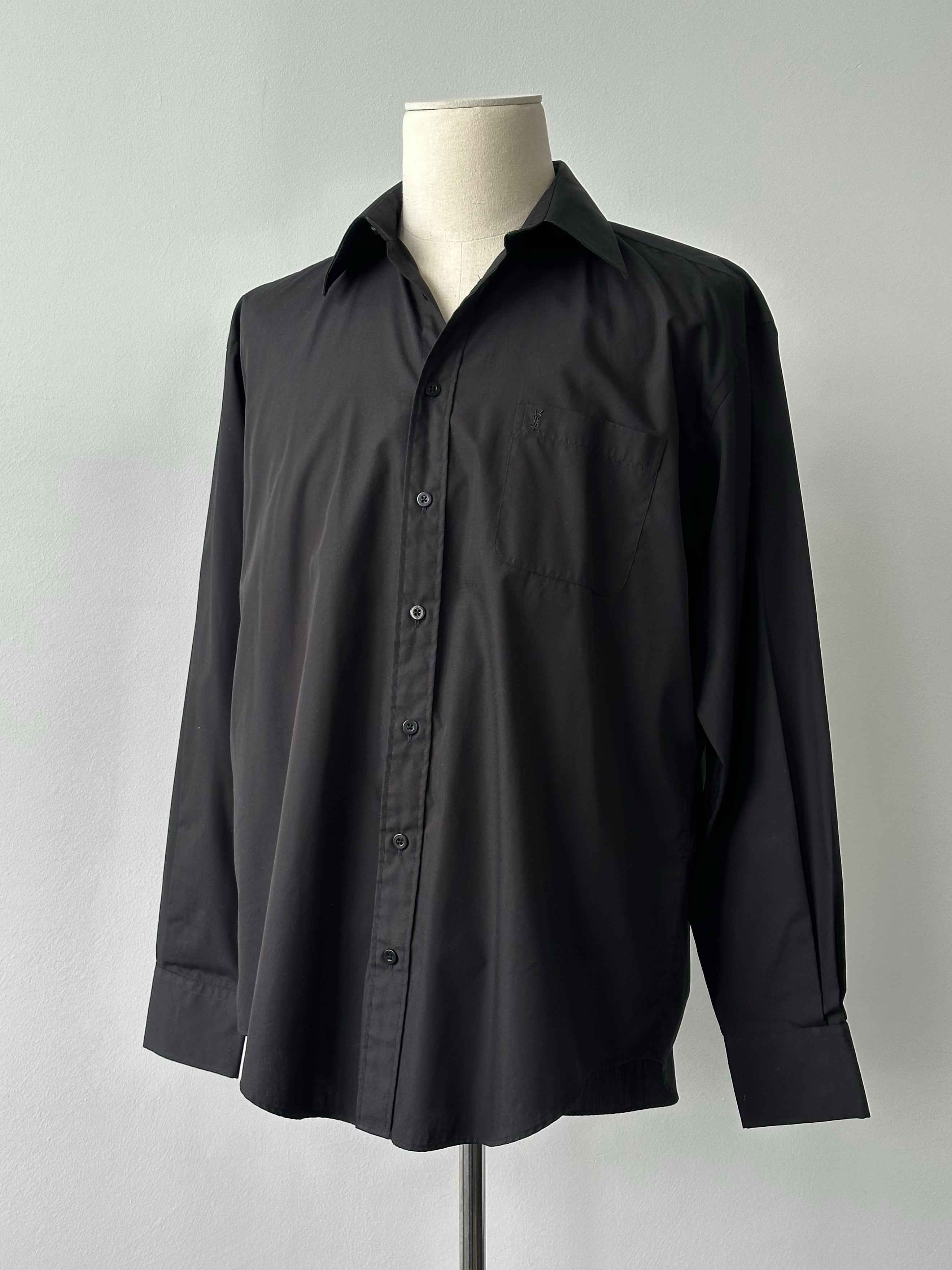 Yves Saint Laurent 1990s Cotton Woven Shirt - M/L