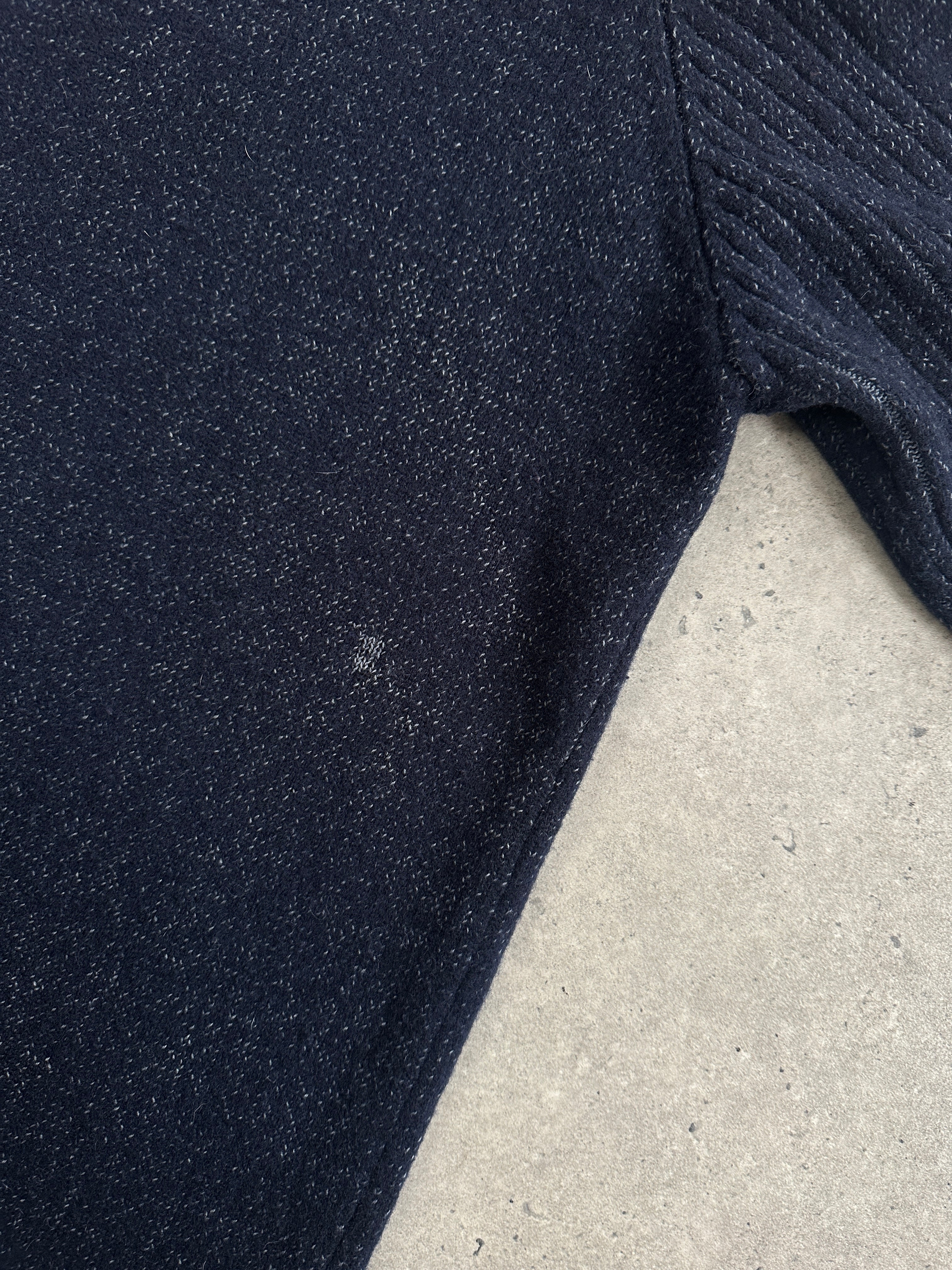 Armani Jeans 2000s wool knitted logo jumper in size M, featuring a cozy knit fabric and iconic logo detail.