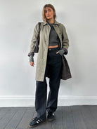 British Vintage Reversible Wool Trench Coat - S - SYLK