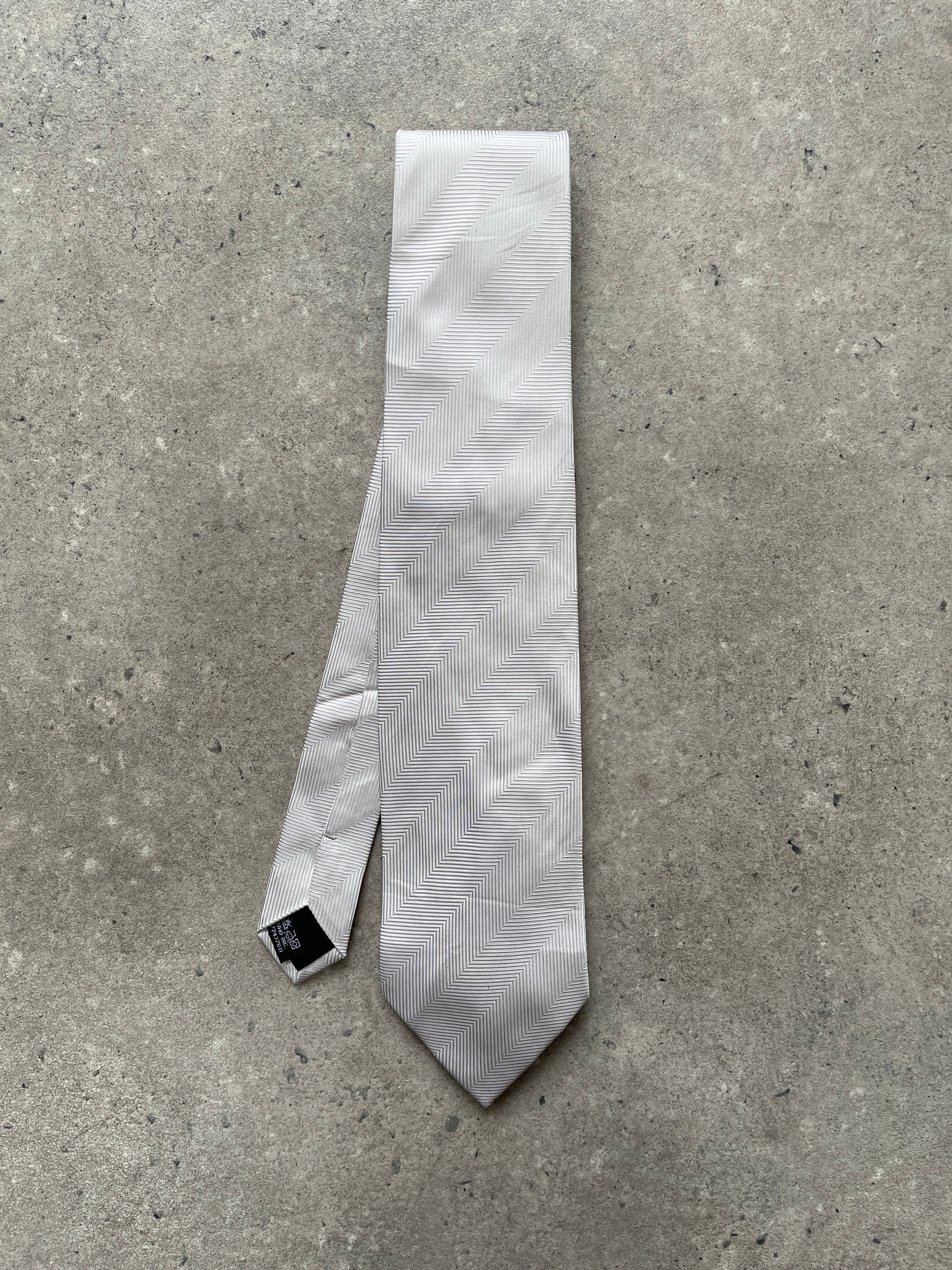 Vintage Pure Silk Striped Tie