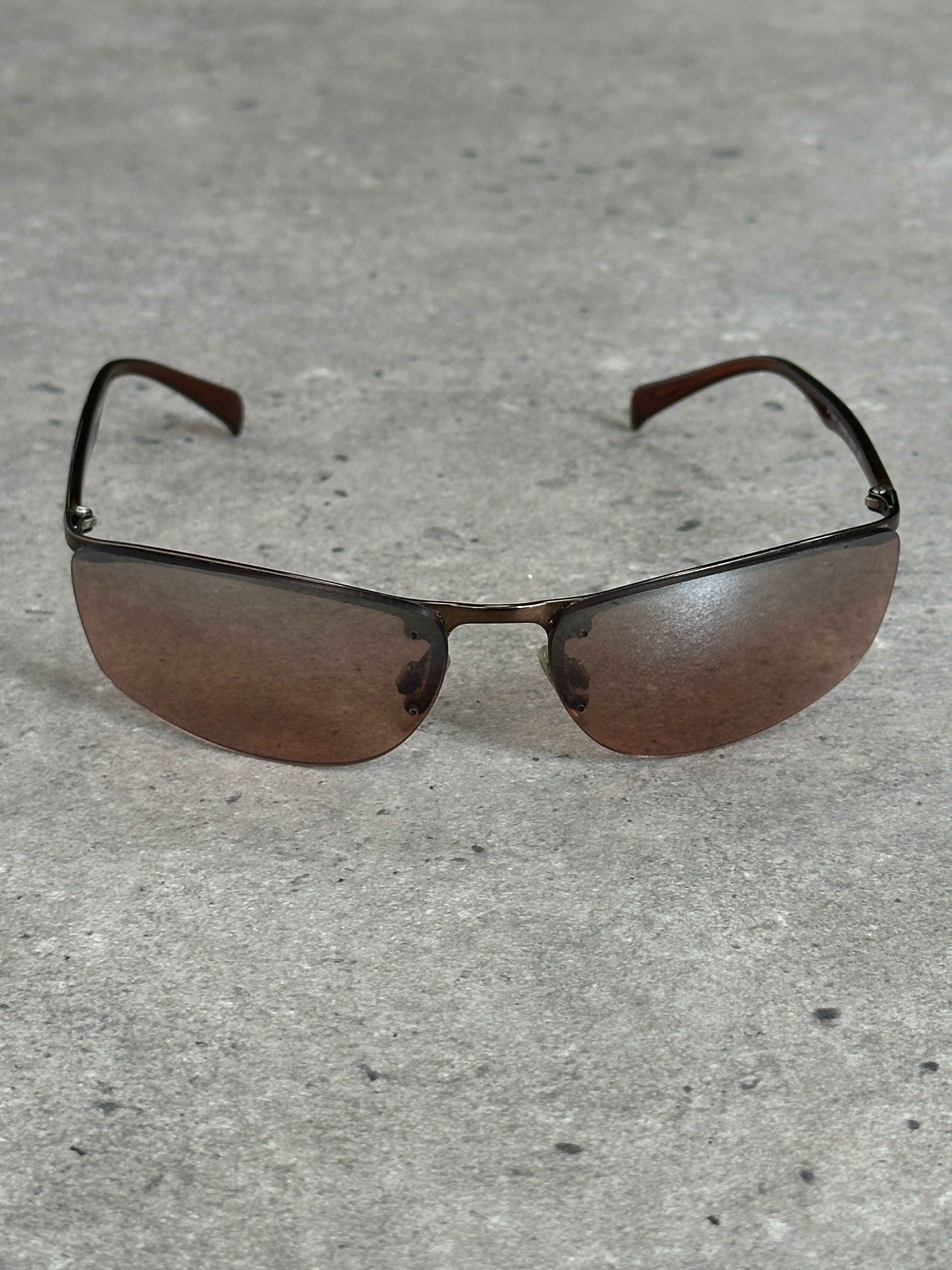 Donna Karan 2000s Rimless Rectangular Sunglasses
