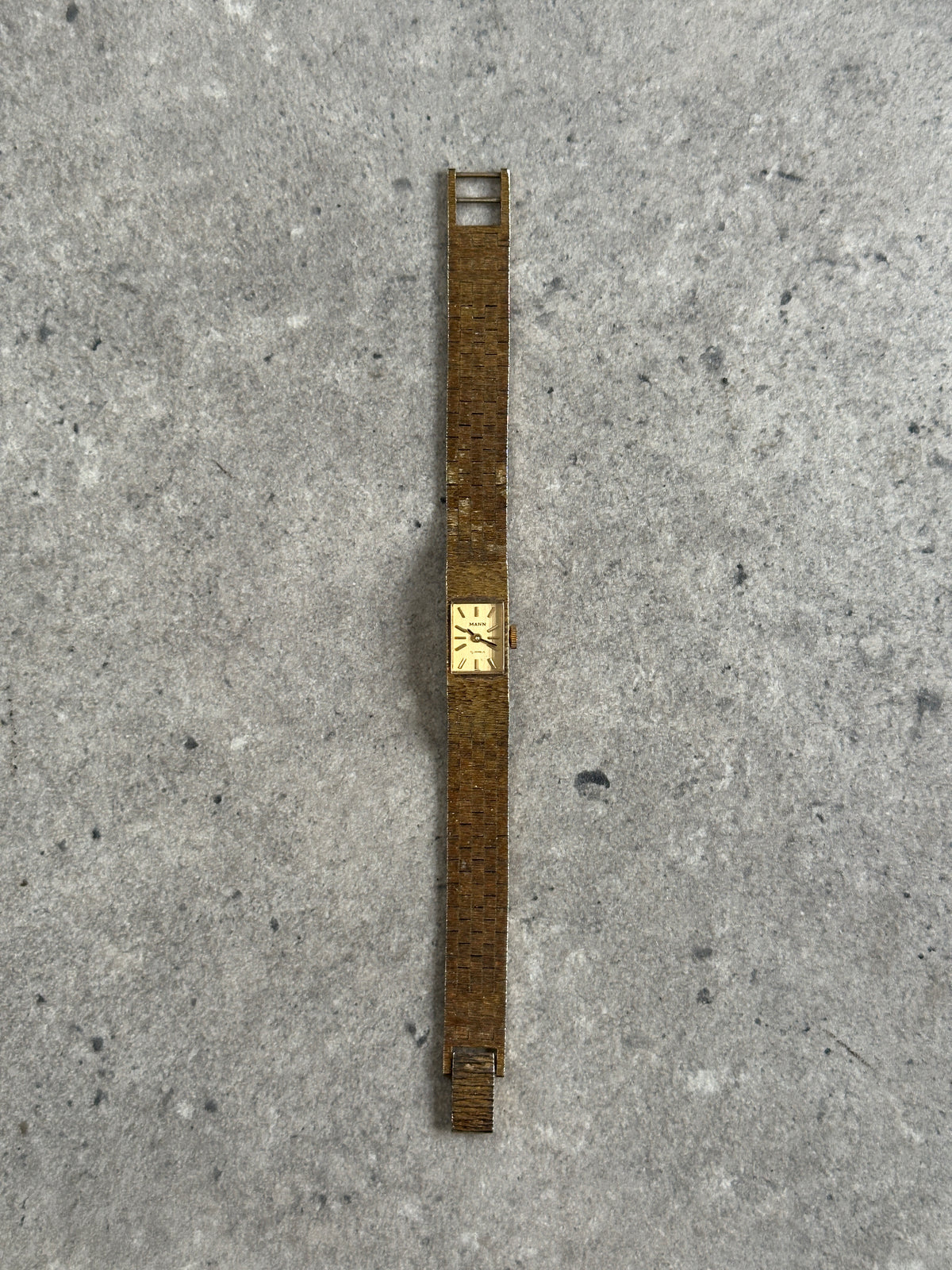 Mann 1970s Swiss 17 Jewel Mechanical Bracelet Watch
