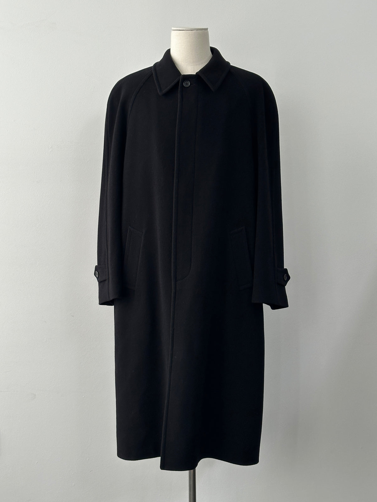 St Michael 1990s Italian Wool Cashmere Belted Coat - XXL