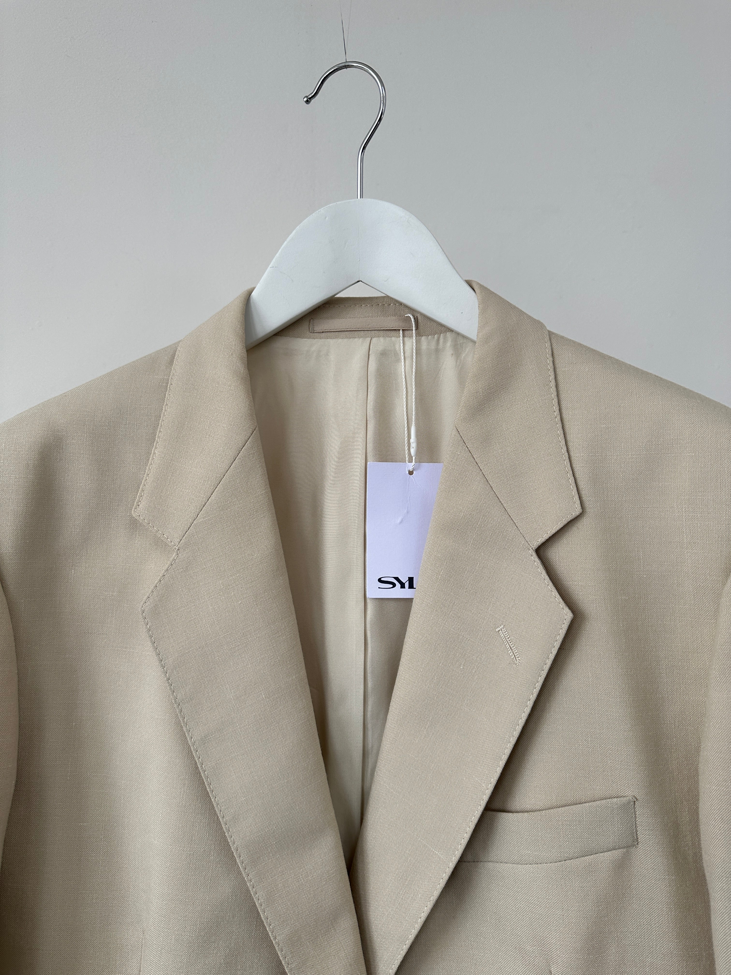 St Michael 80s wool single-breasted blazer in size 42R/L, featuring classic design and tailored fit.