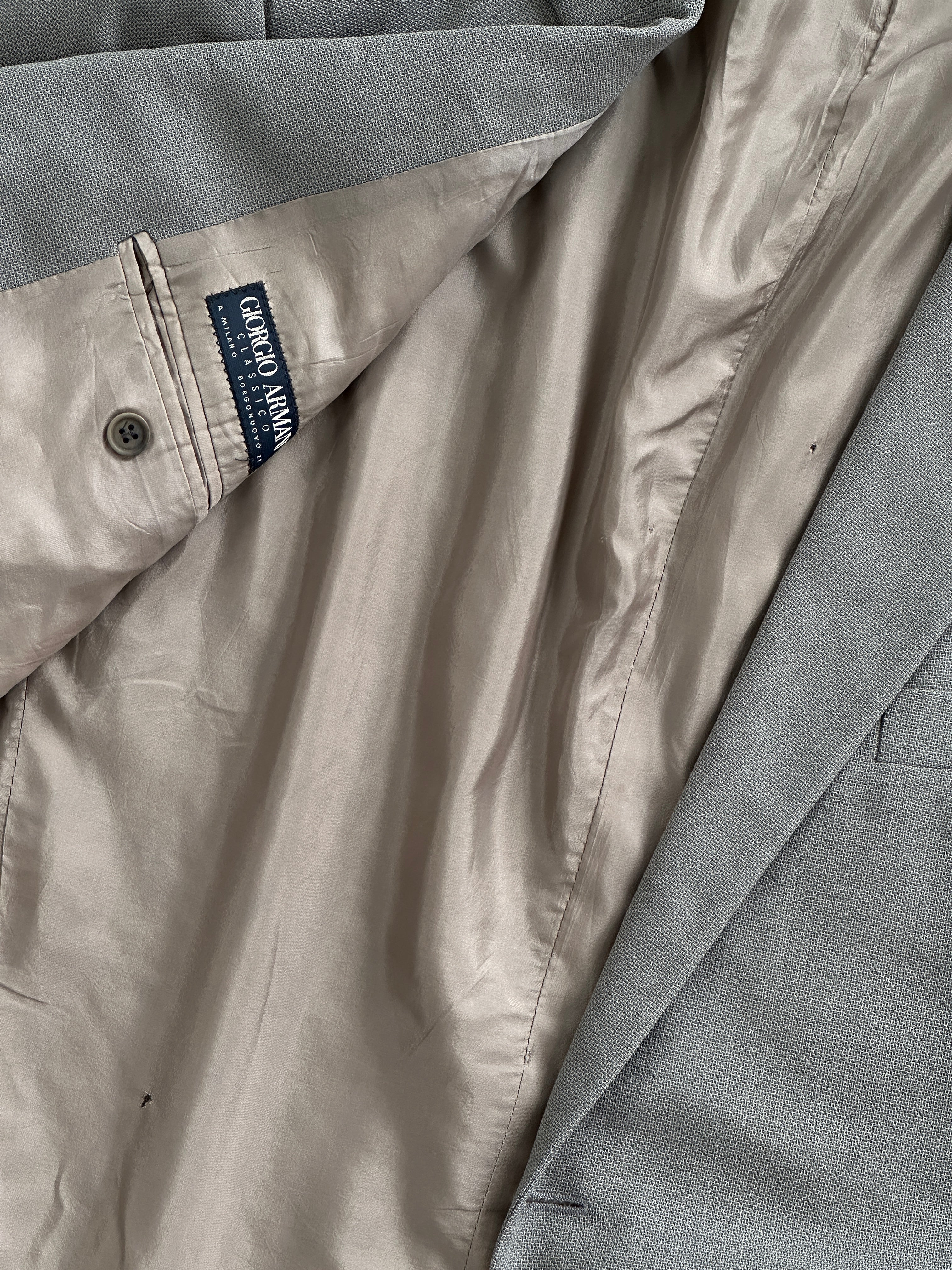 Giorgio Armani Classico Pure Wool Single Breasted Blazer - 46R/XXL - SYLK