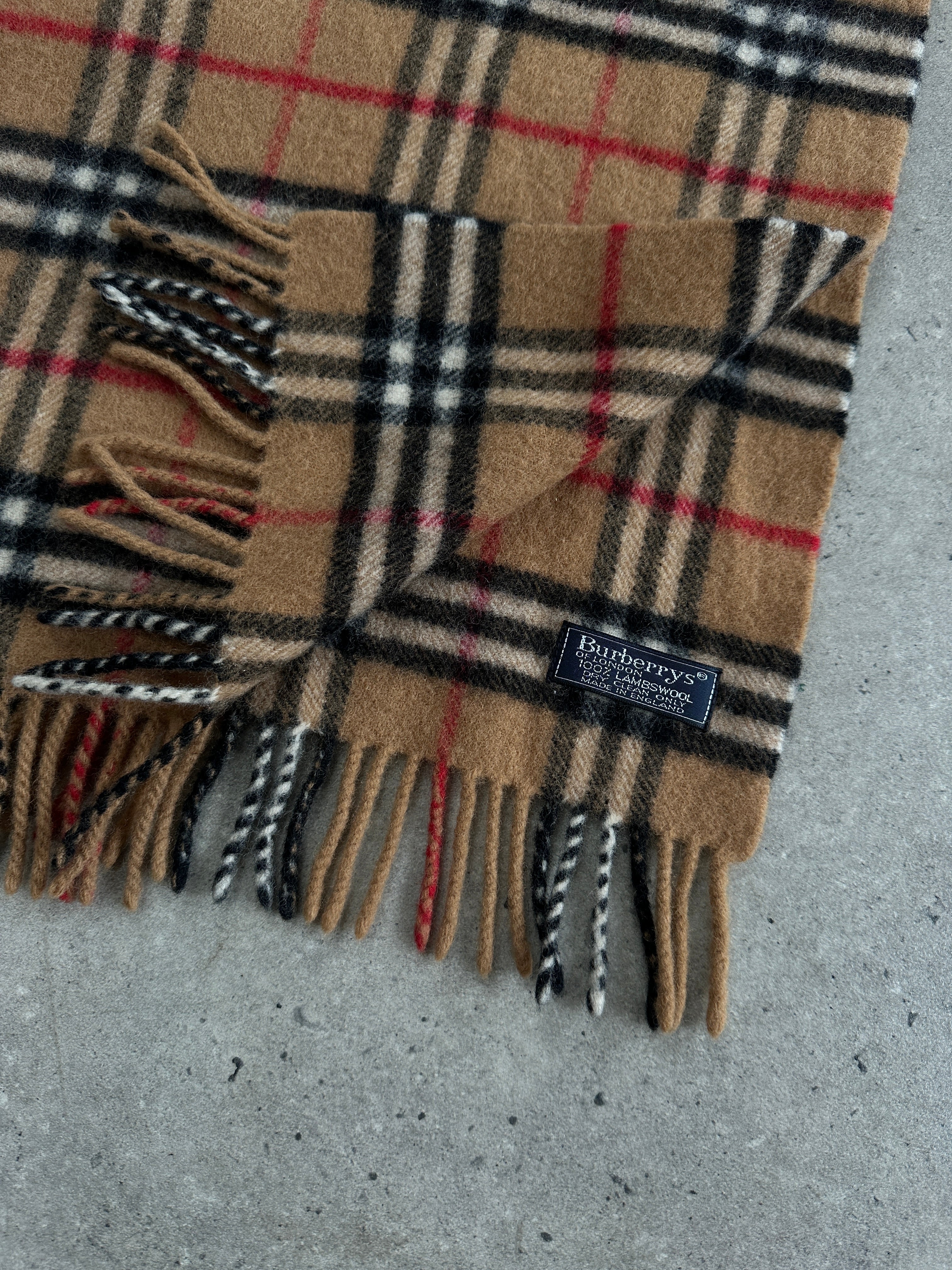 Burberry Pure Lambswool Nova Check Scarf - SYLK