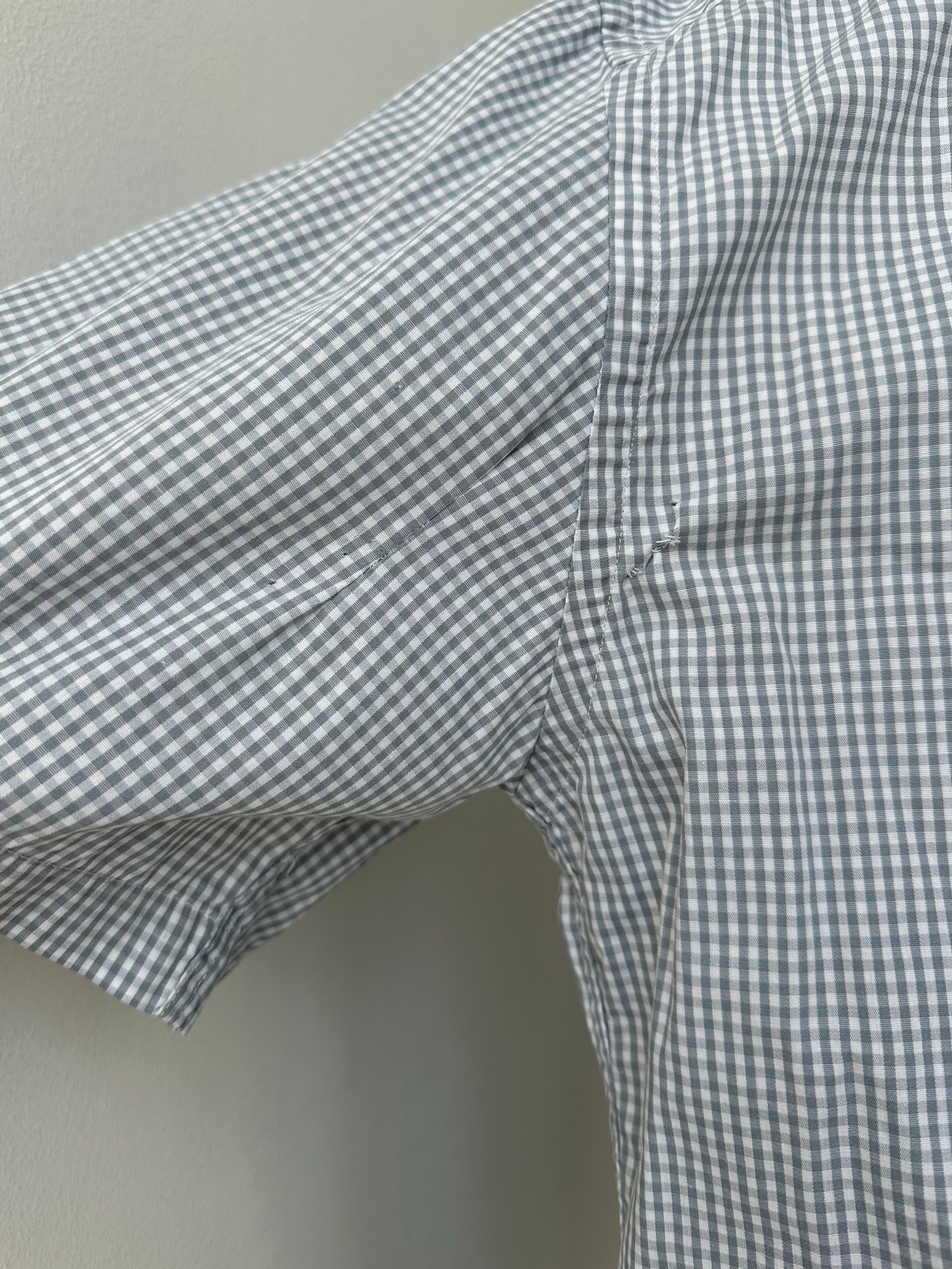 Armani Jeans 1990s Pure Cotton Check Shirt - L