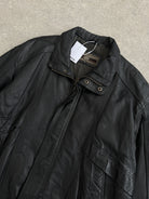 Vintage Leather Bomber Jacket - XL - SYLK