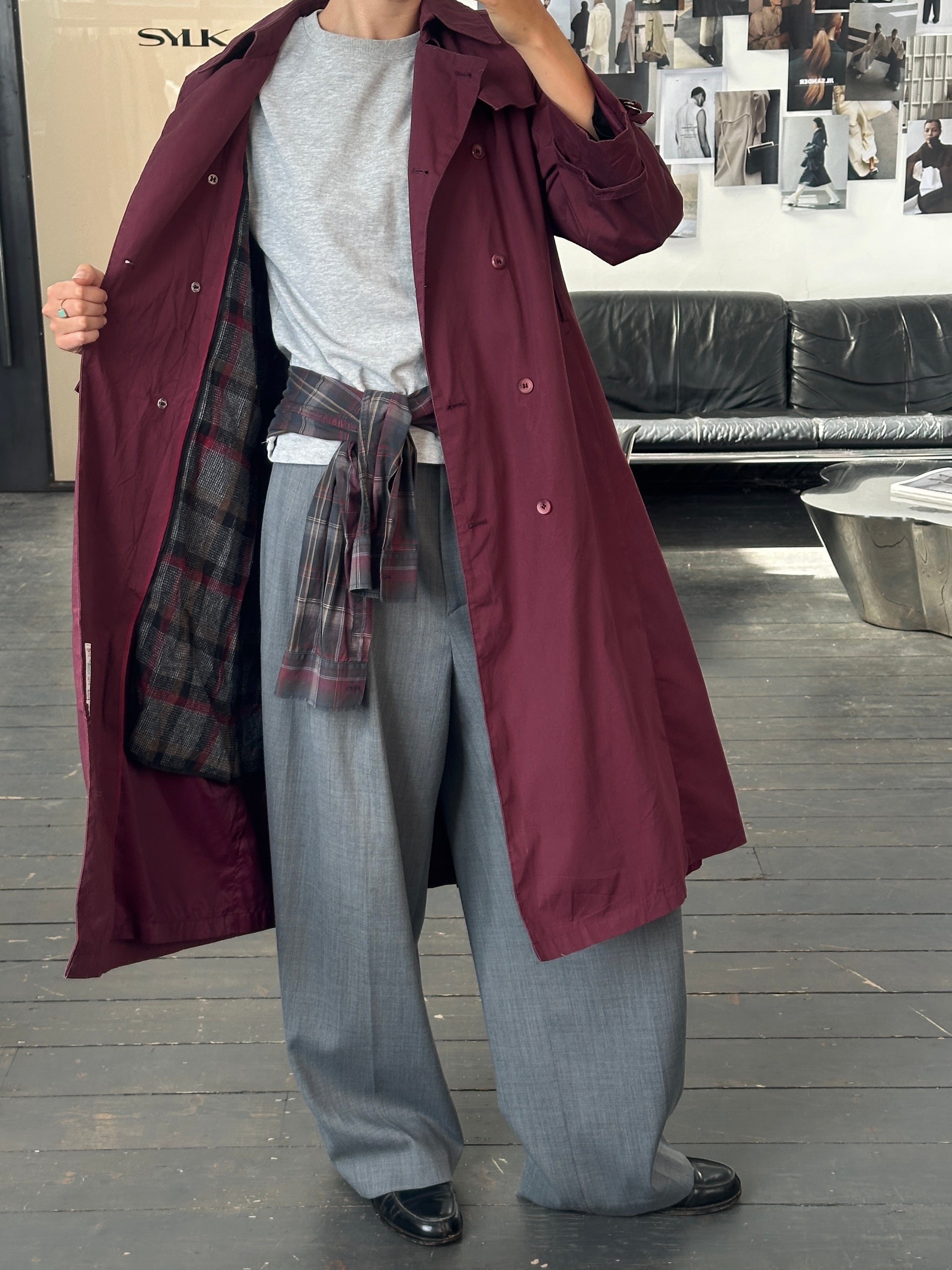 London Fog 1980s Double Breasted Trench Coat - M - SYLK