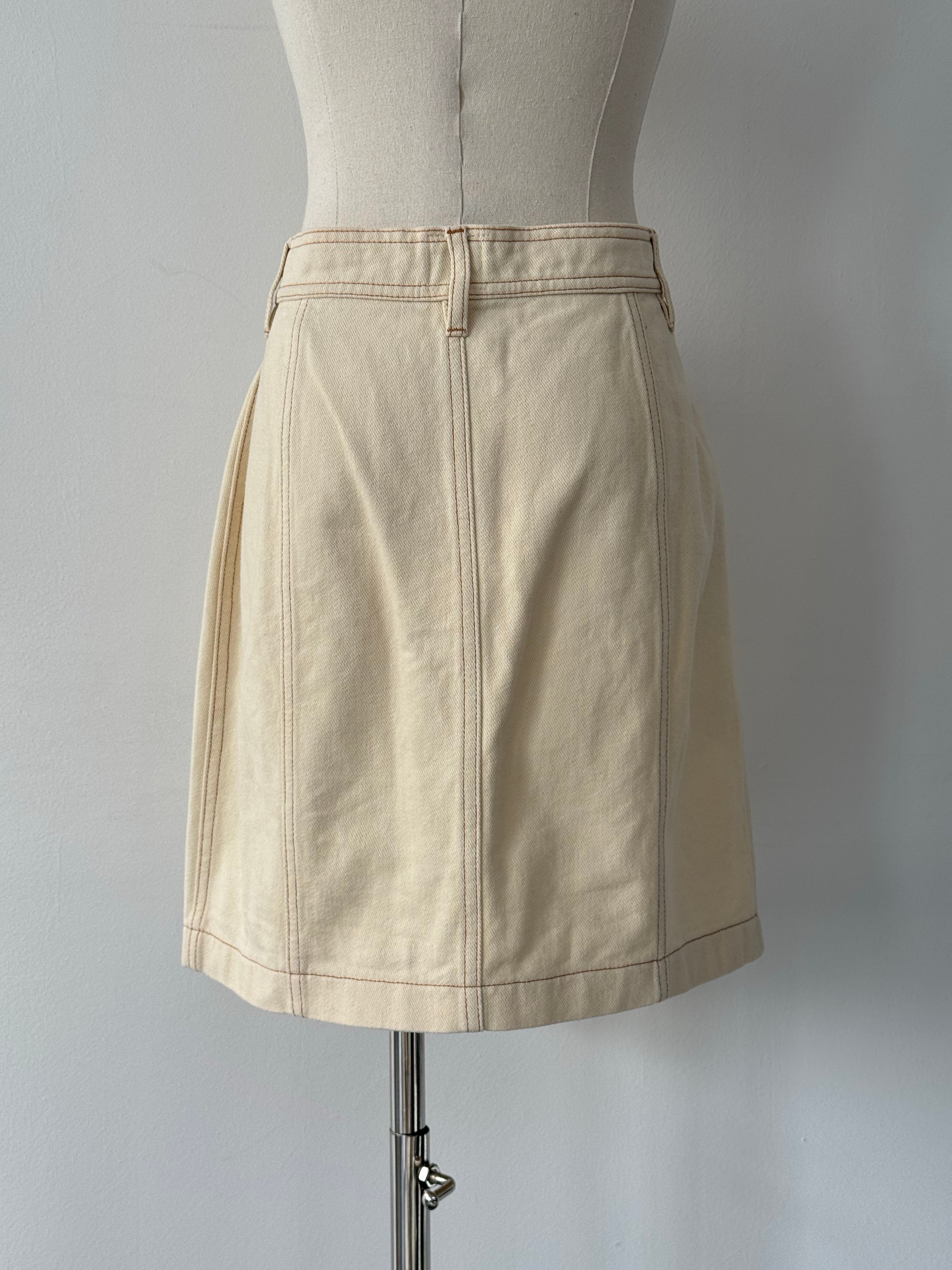 Moschino Jeans 1990s Pure Cotton Mini Skirt - W28