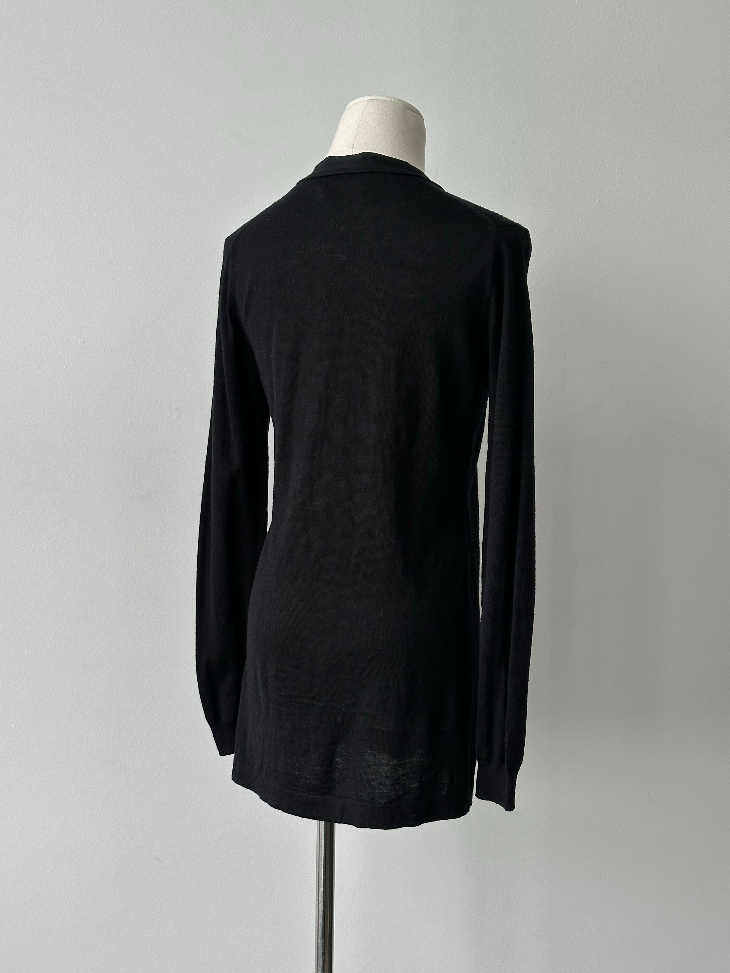 Burberry London 2000s Wool Silk Logo Cardigan - S