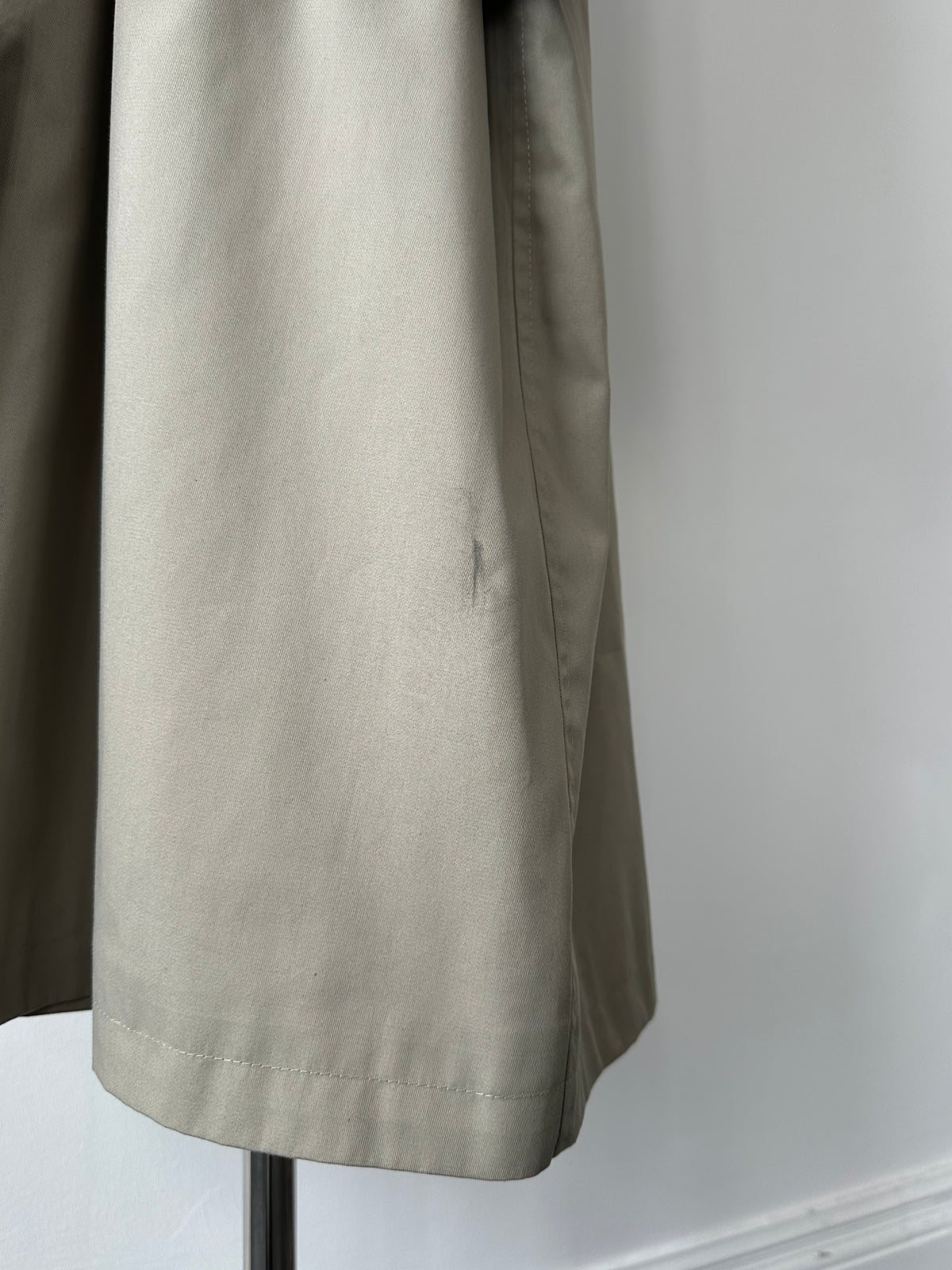 Italian Vintage 1990s High Neck Belted Trench Coat - XL