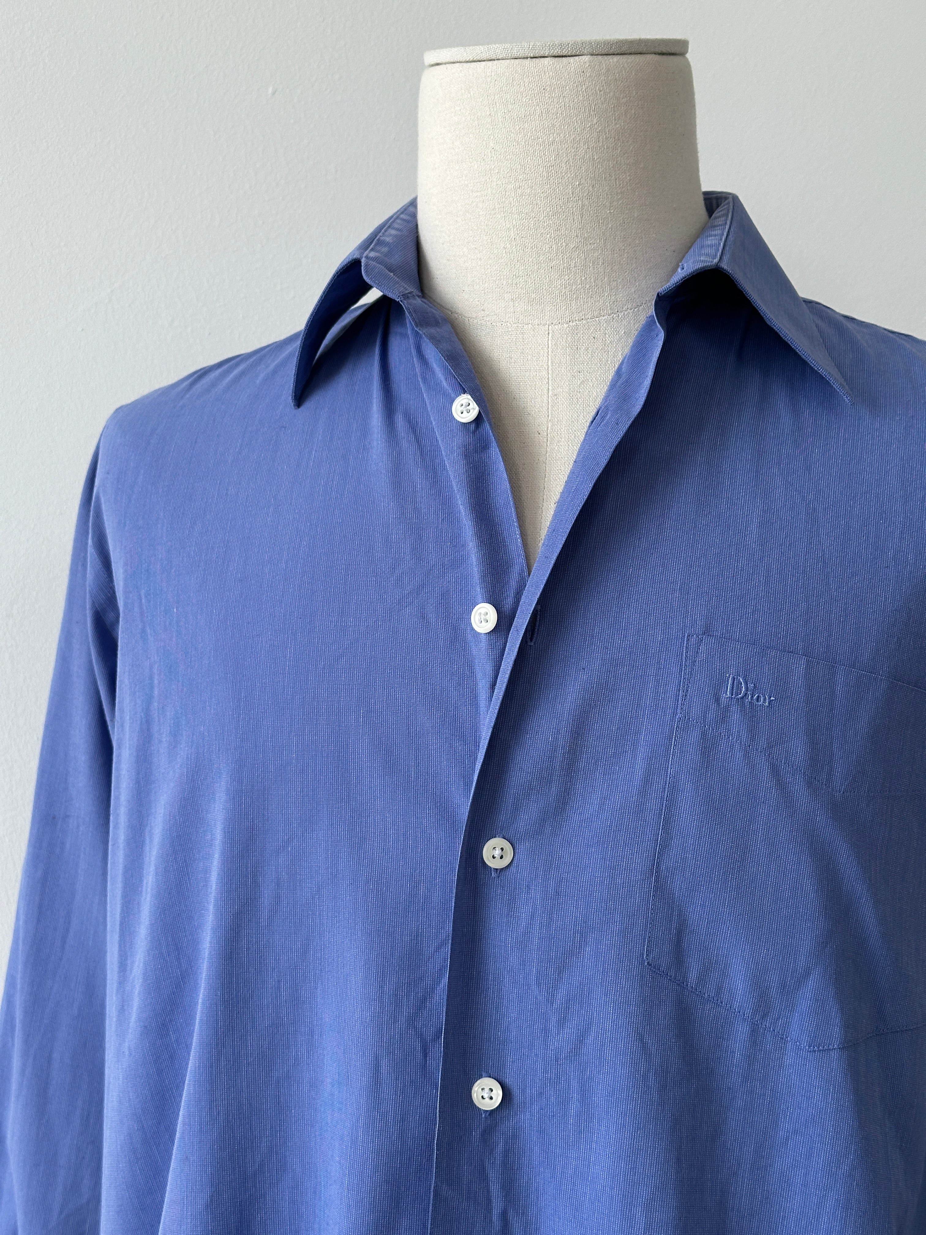 Christian Dior Monsieur 1990s Cotton Logo Shirt - M