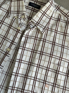 Burberry Check Cotton Logo Short Sleeve Shirt - L - SYLK