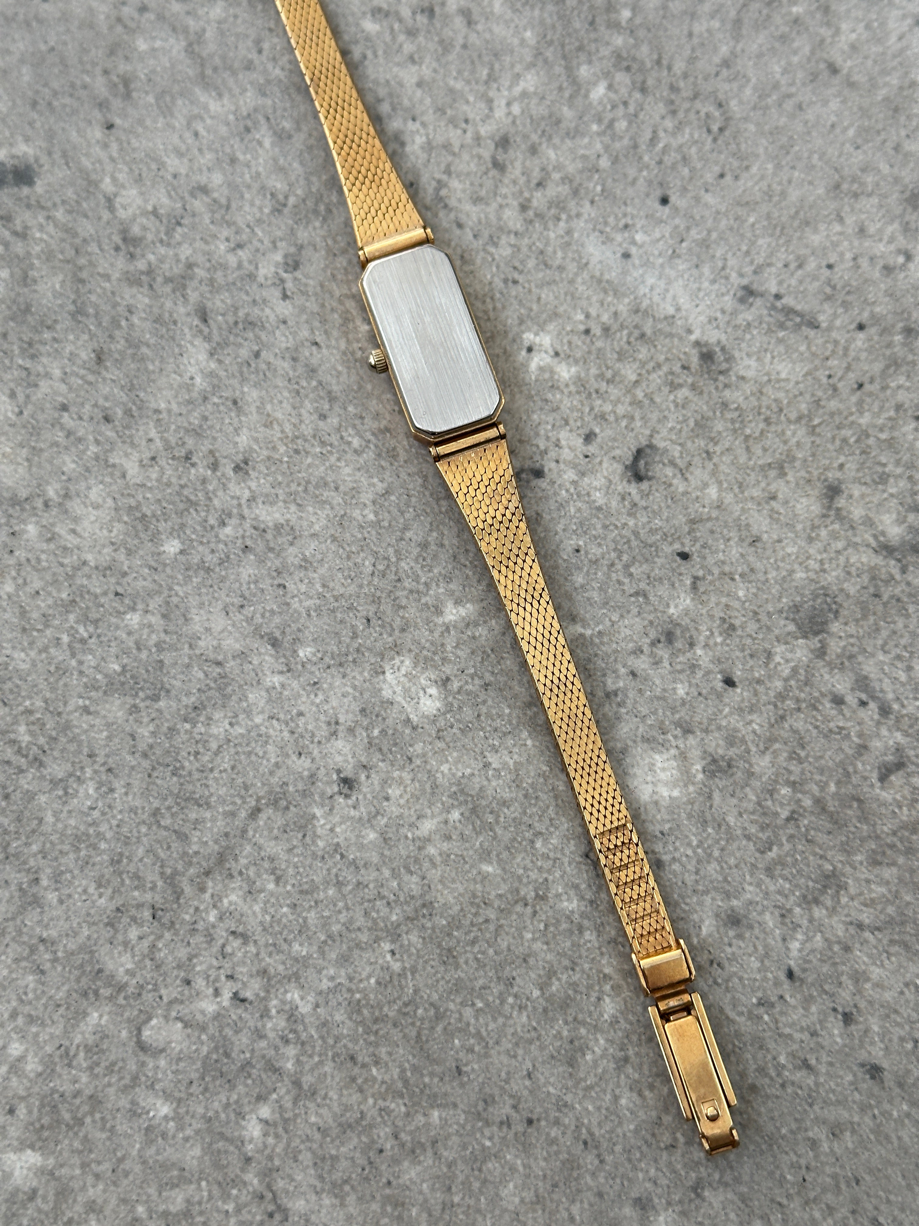 Vintage Summit 1980s Gold Tone Rectangular Watch Watch
