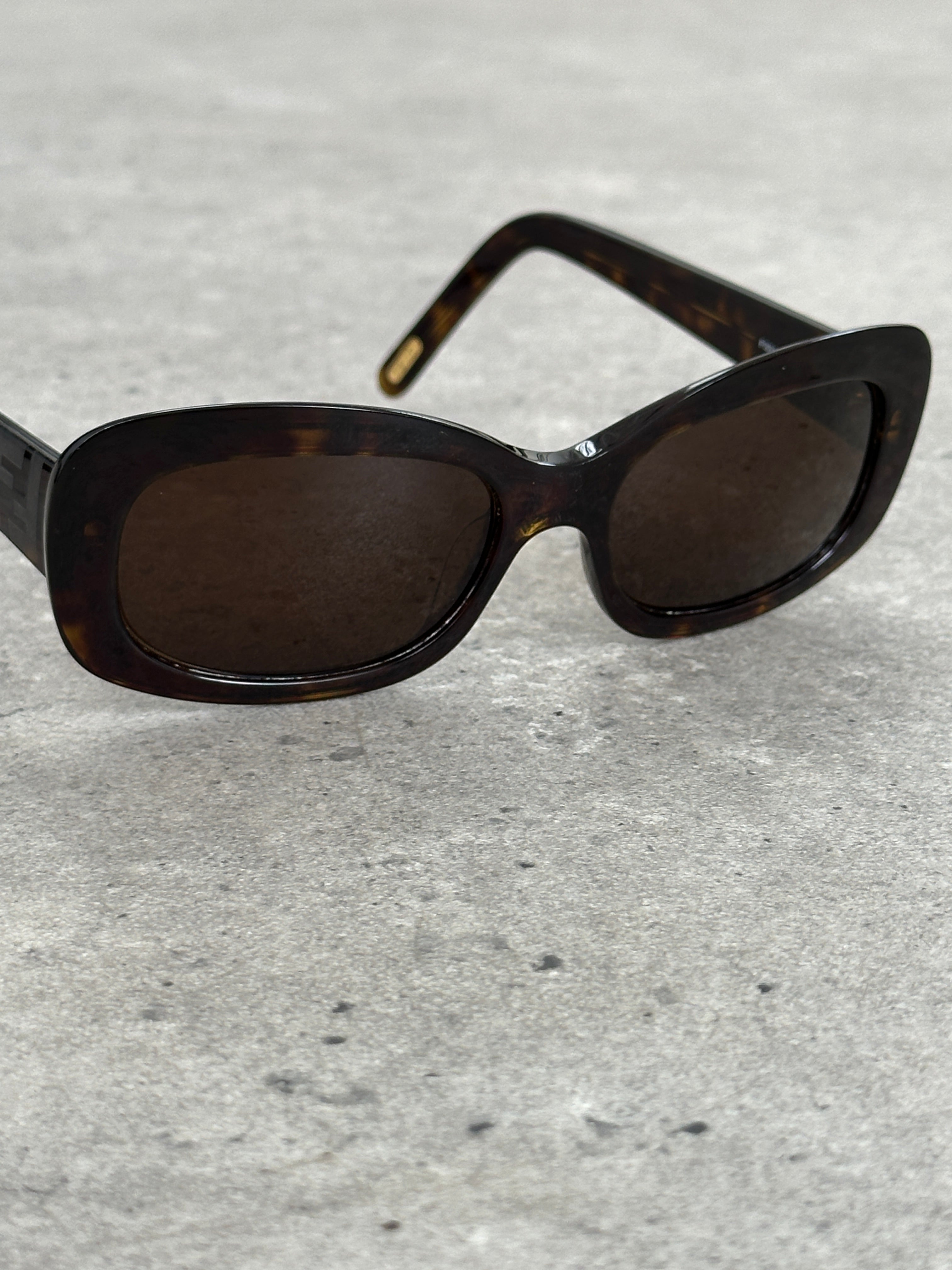 Fendi 2000s Oversized FF Monogram Logo Sunglasses