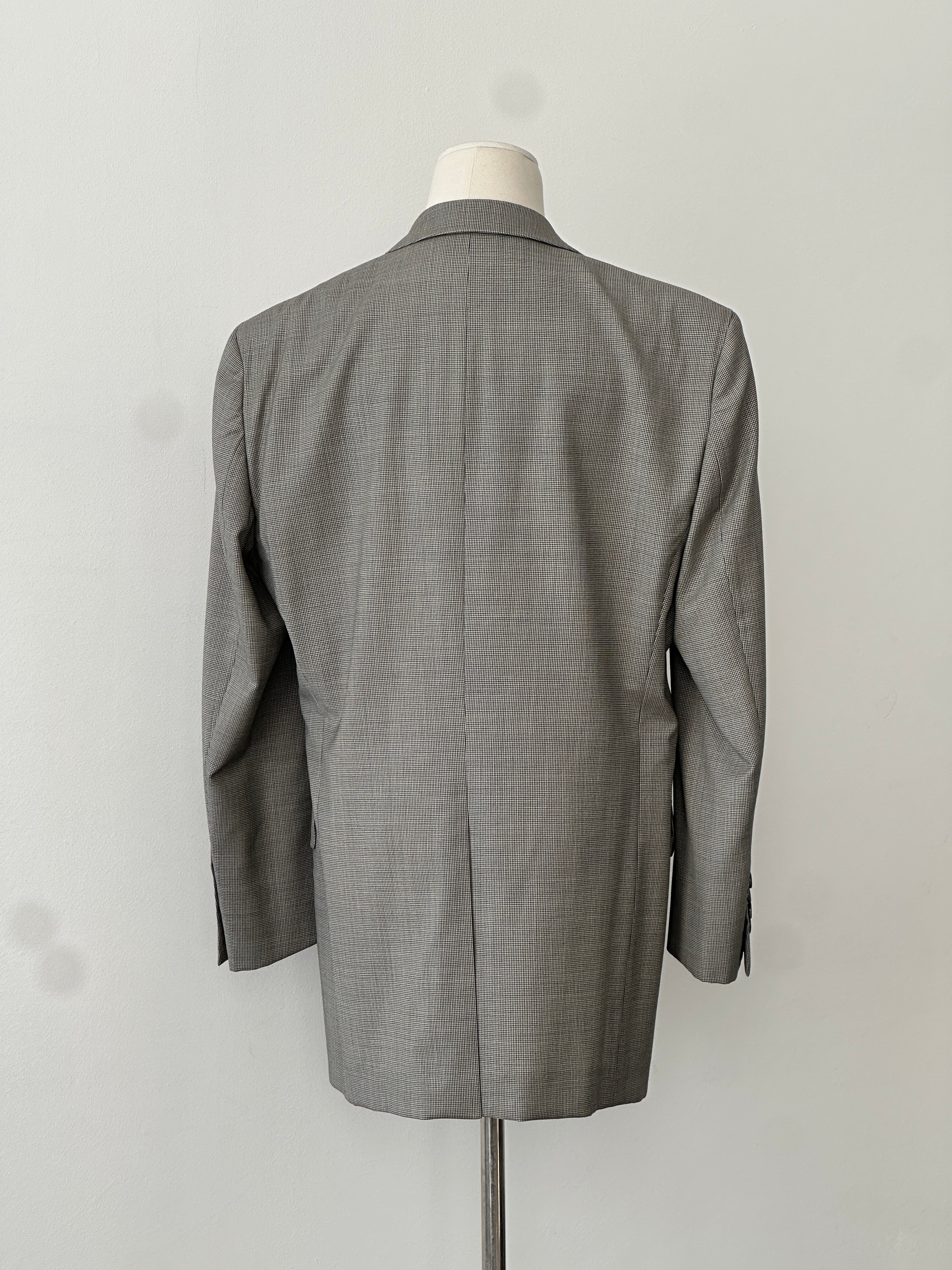 Loro Piana x Theory 2000s Pure Wool Micro Houndstooth Blazer - M
