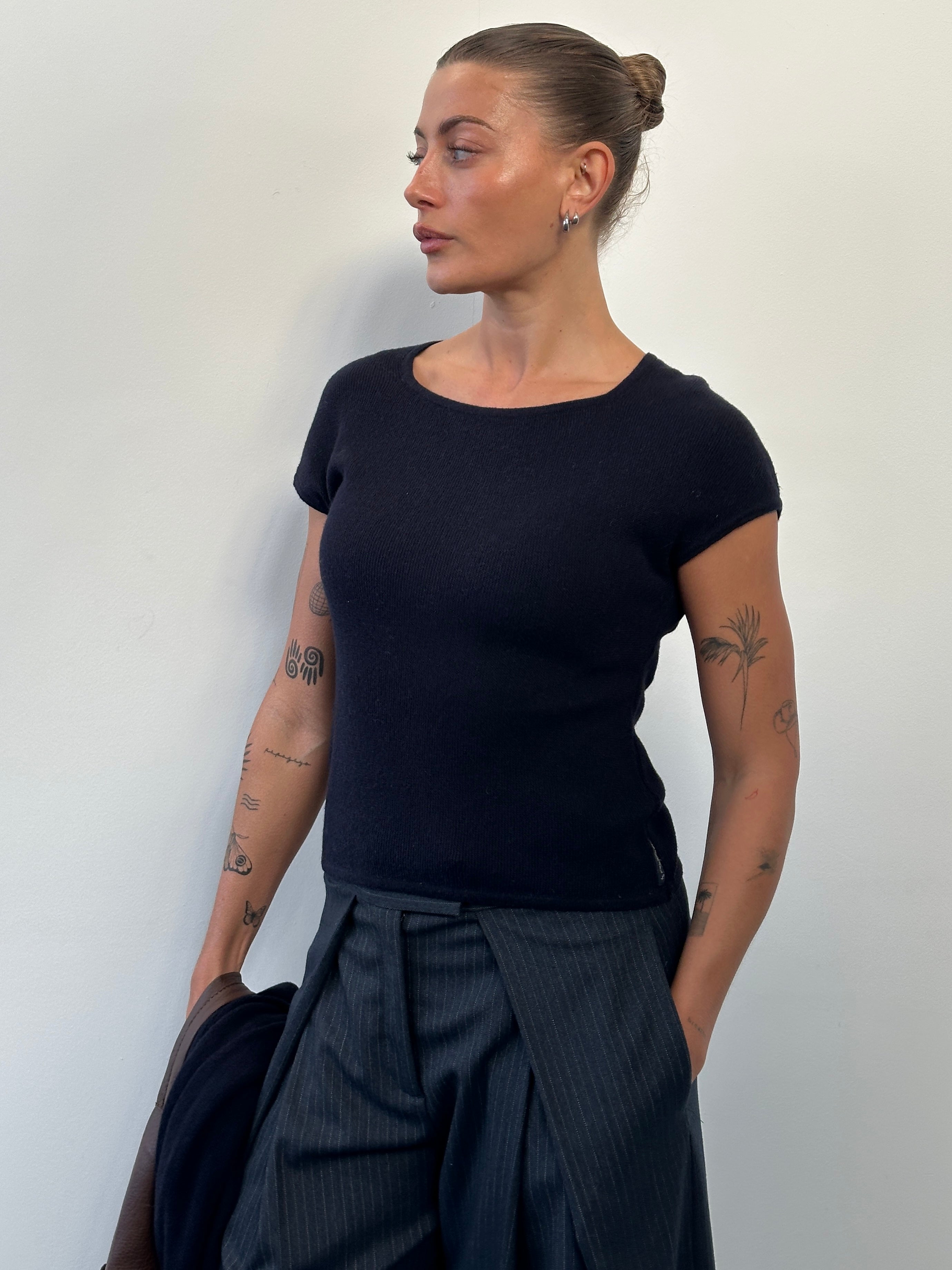 Armani Jeans 2000s Cotton Alpaca Knit Two Piece Set - S - SYLK