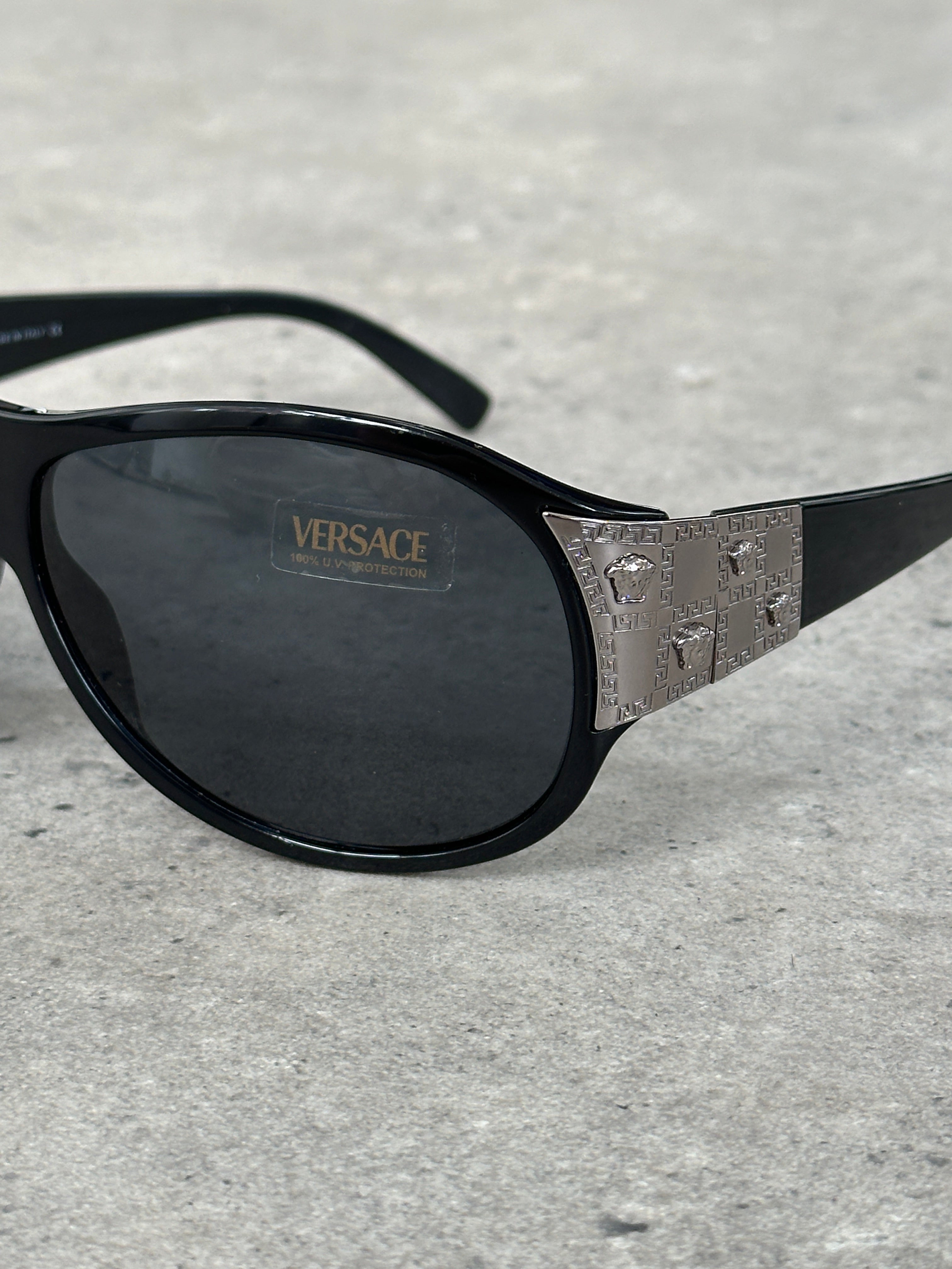 Versace 2000s Oversized Medusa Logo Sunglasses