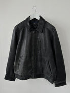 Tommy Hilfiger Distressed Leather Bomber Jacket - M - SYLK