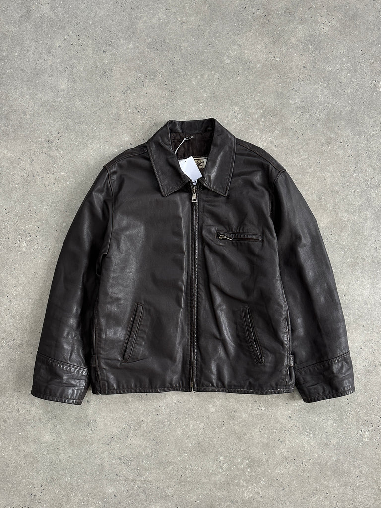 Italian Vintage Leather Jacket - L/XL - SYLK