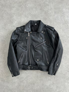Vintage Leather Biker Jacket - M - SYLK