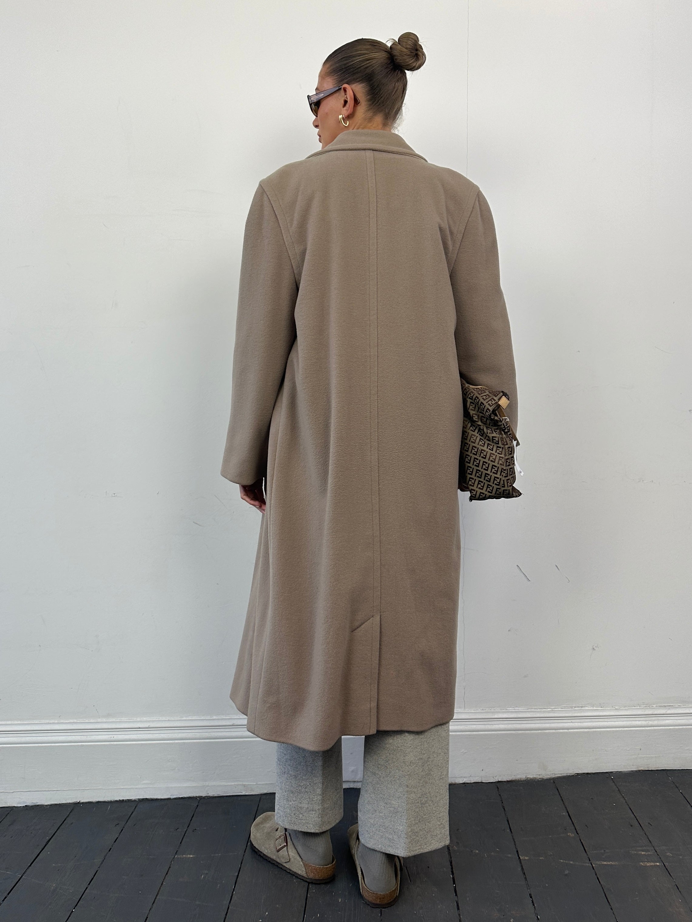 Vintage Wool Cashmere Double Breasted Coat - M - SYLK