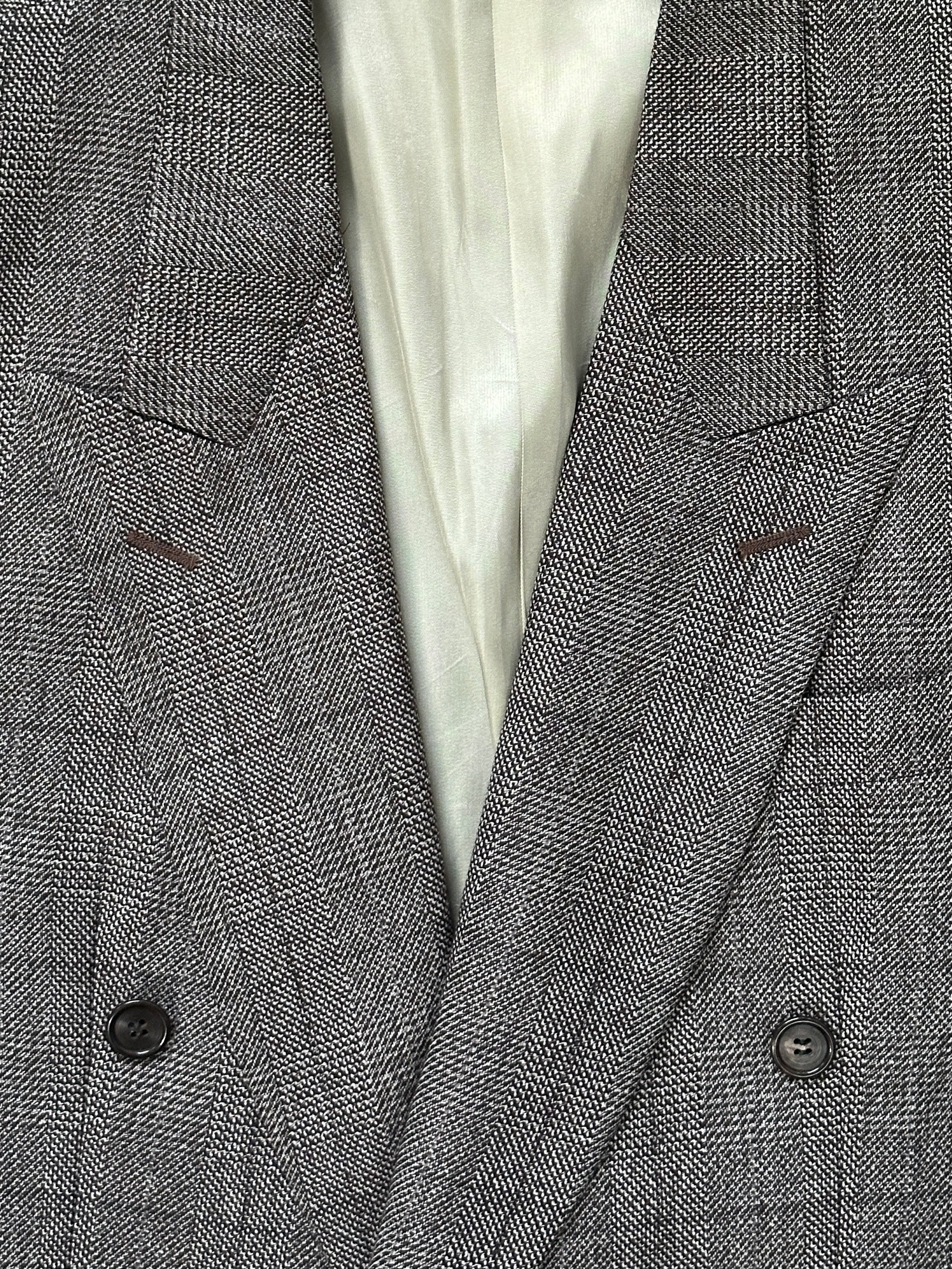 Christian Dior Monsieur 1990s double-breasted blazer in size 38R/M, tailored fit, dark fabric with classic lapels and structured design.