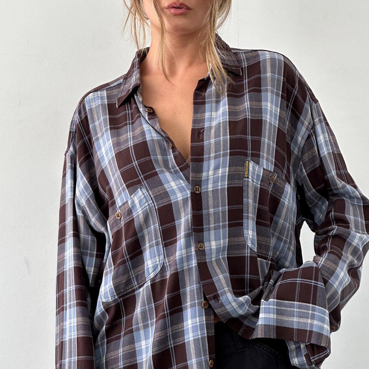 Armani Jeans 90s Check Flannel Shirt - XXL