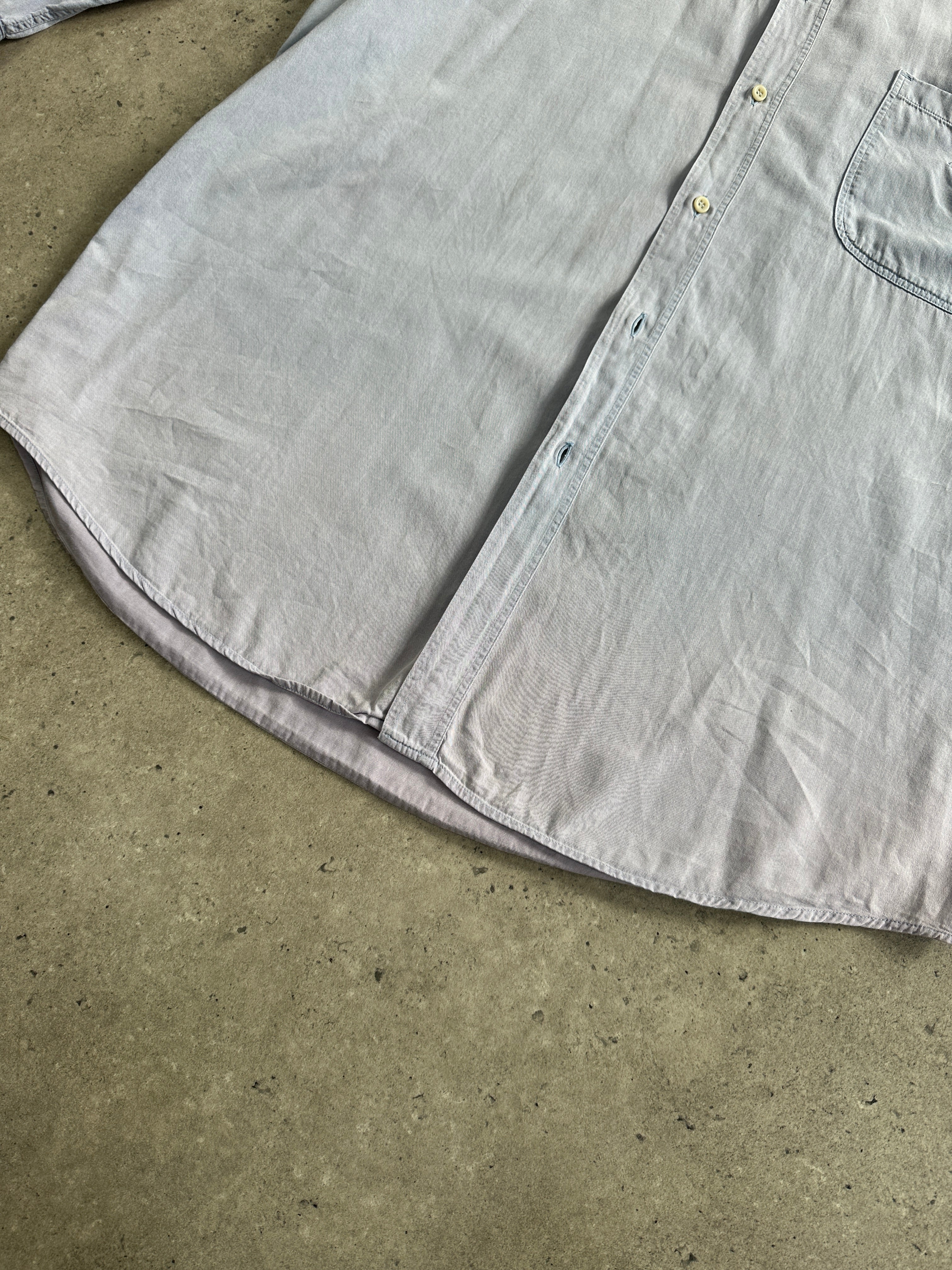Armani Jeans faded cotton logo shirt in XL, featuring a casual design with a prominent brand logo and relaxed fit.