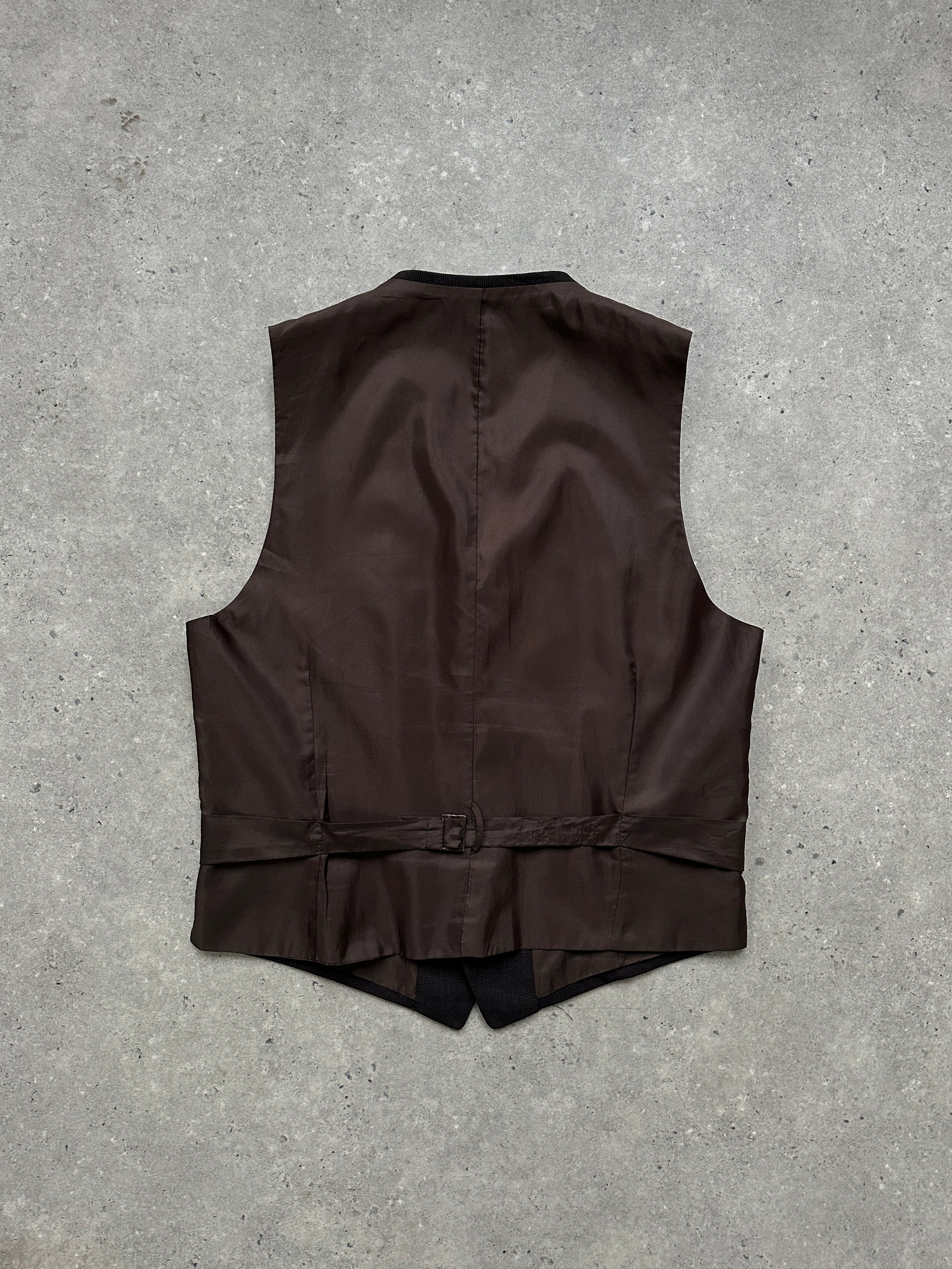 Vintage Pure Wool Collared Waistcoat - M - SYLK