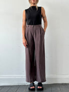 Max Mara Pure Silk Wide Leg High Waisted Trousers - W28 - SYLK