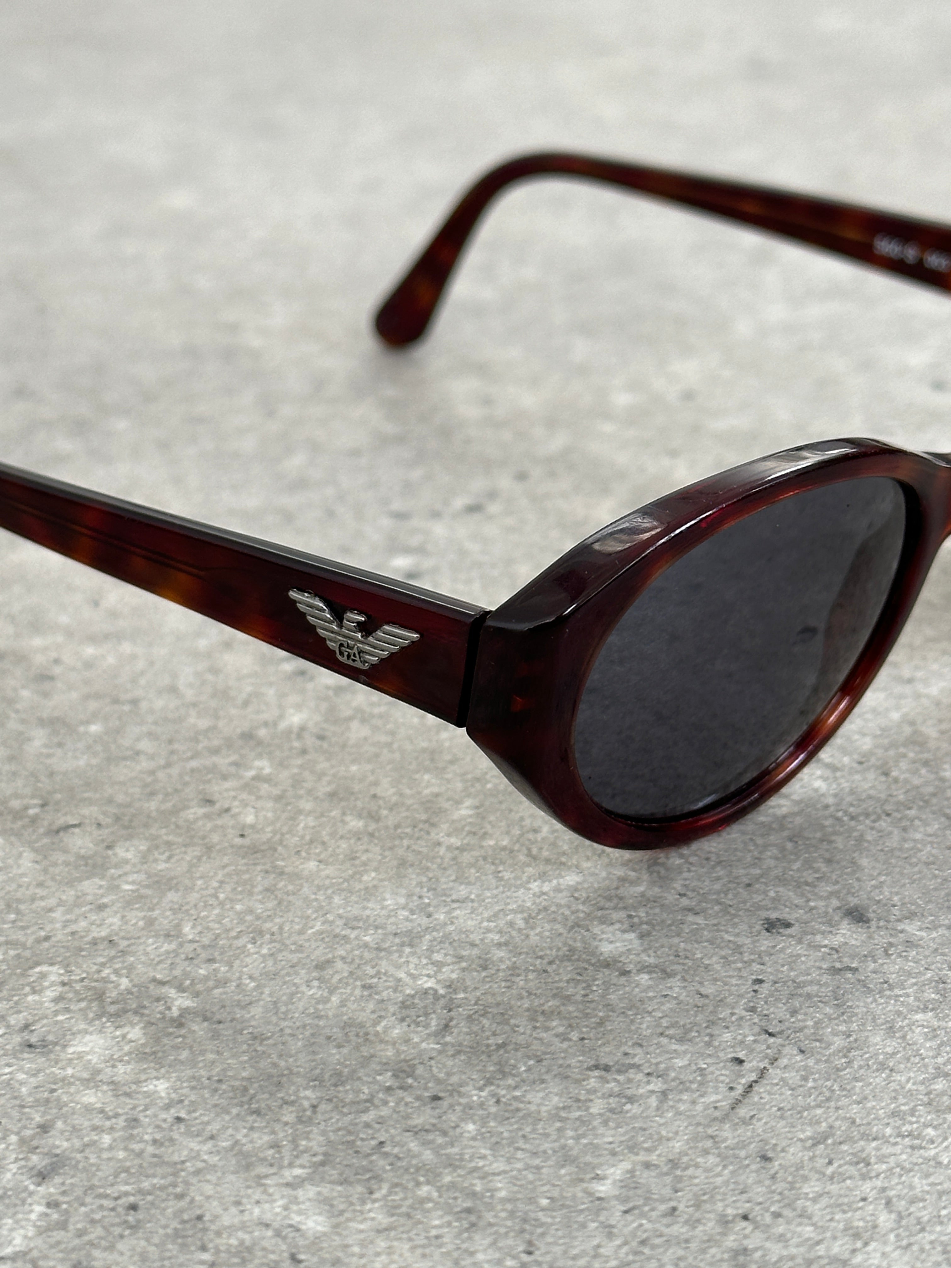 Emporio Armani 2000s Oval Logo Sunglasses