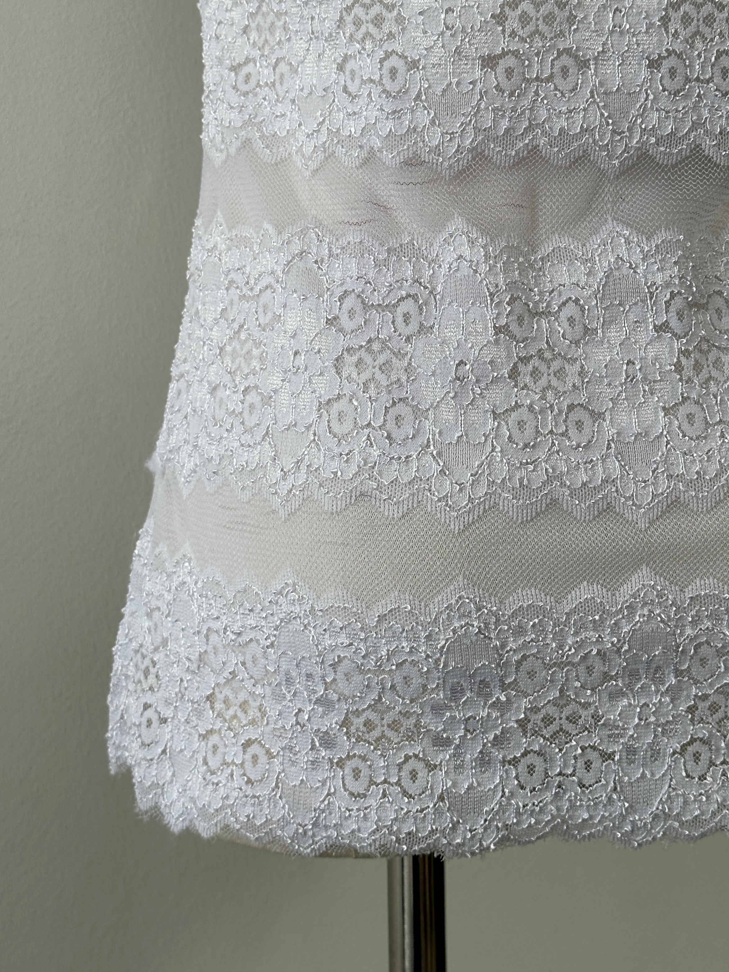 Vintage 2000s Lace Off Shoulder Top - S-M