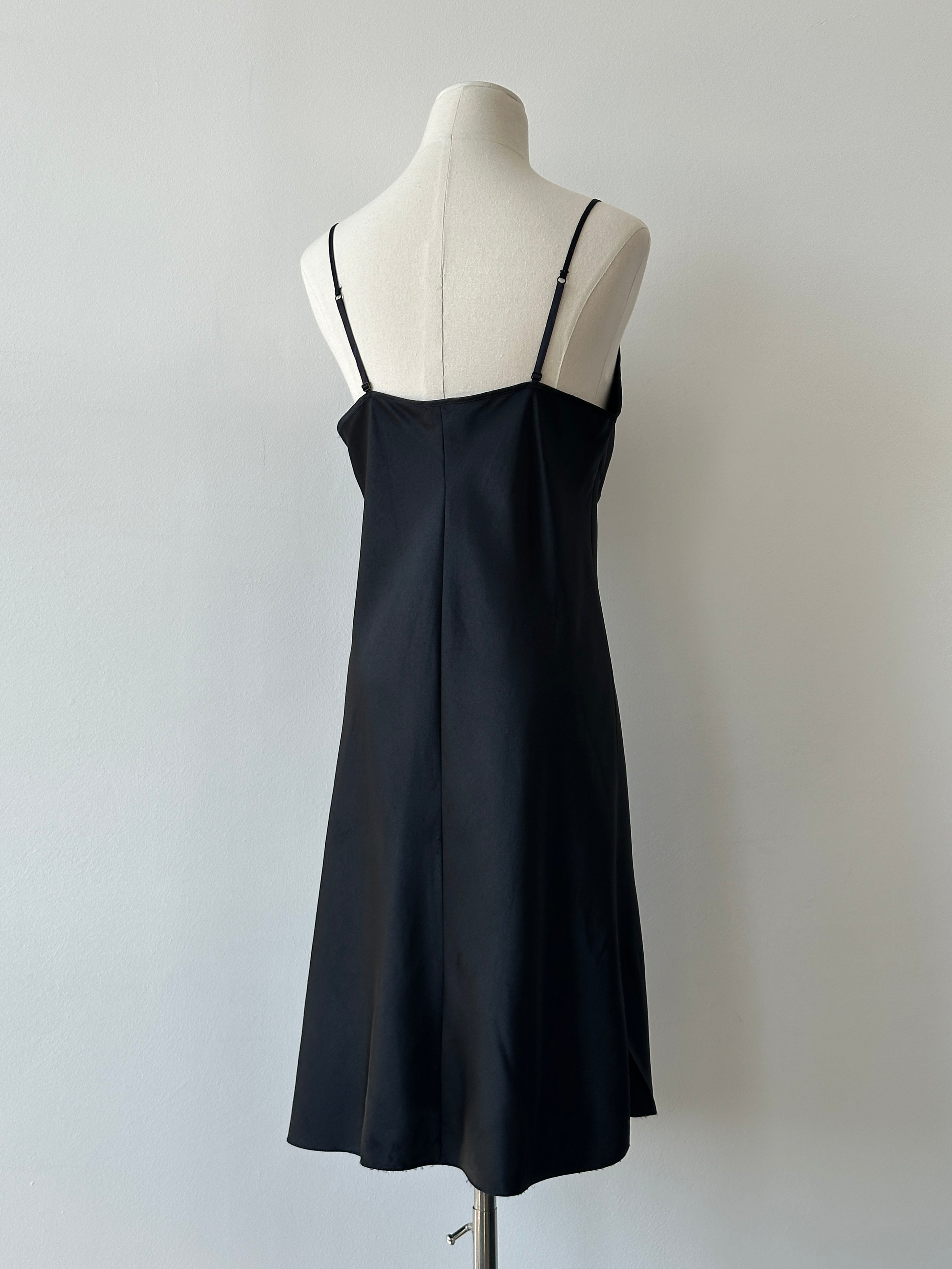 St Michael 1990s Satin Midi Slip Dress - M