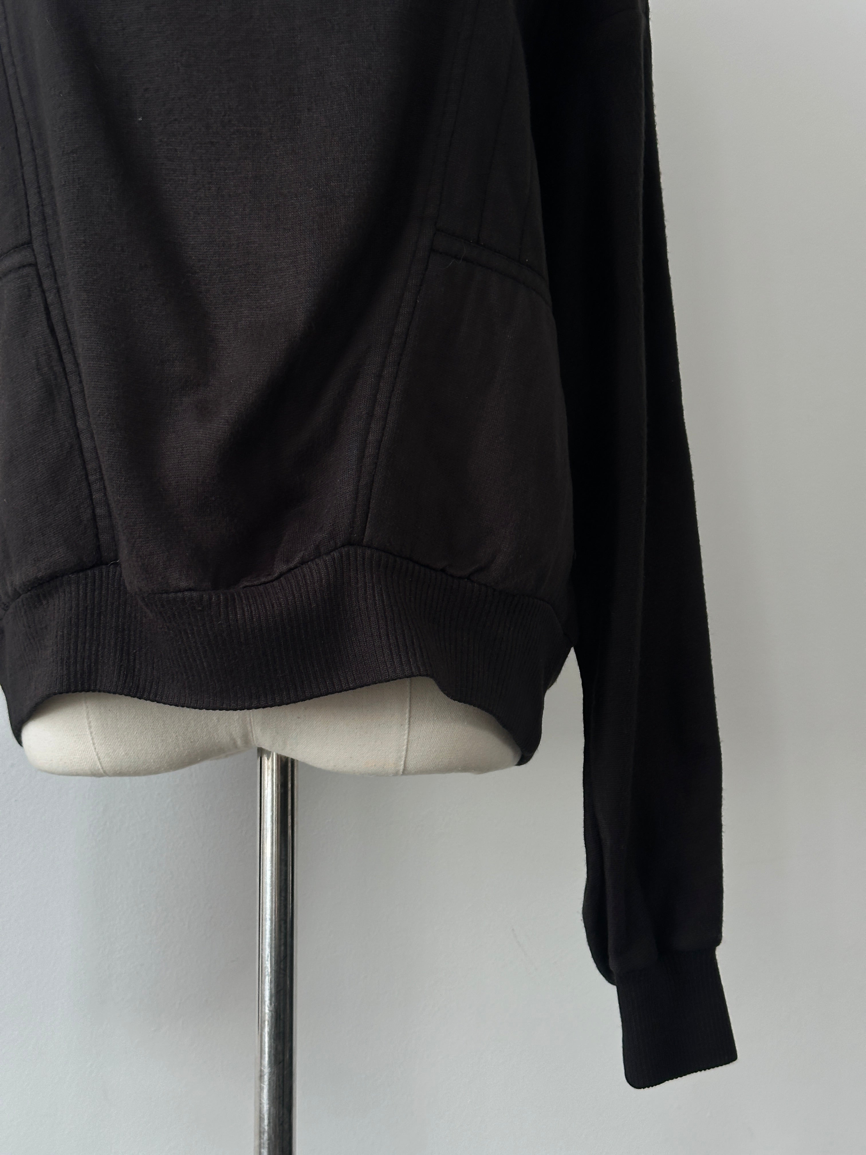 Vintage 1980s Cropped Boxy Roll Neck Jumper - M