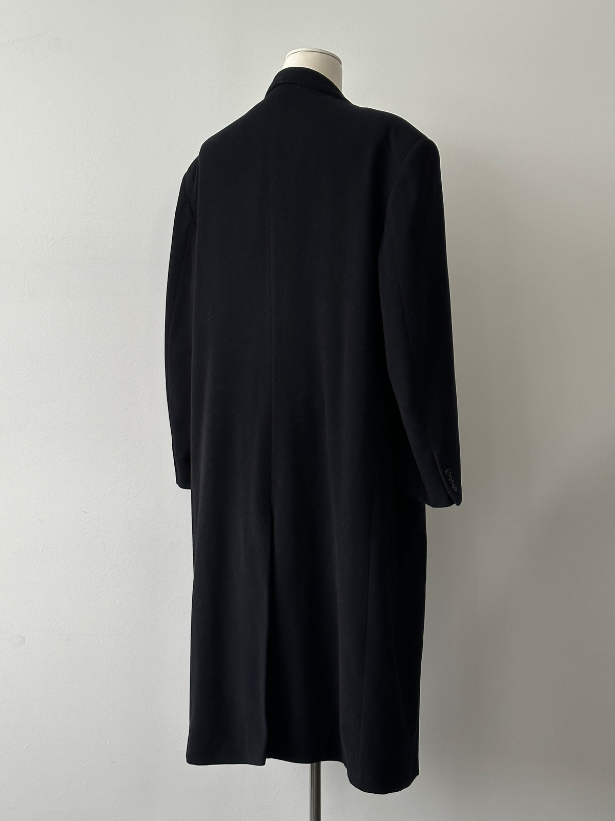 Pierre Cardin 1990s Wool Cashmere Double Breasted Coat - XXL