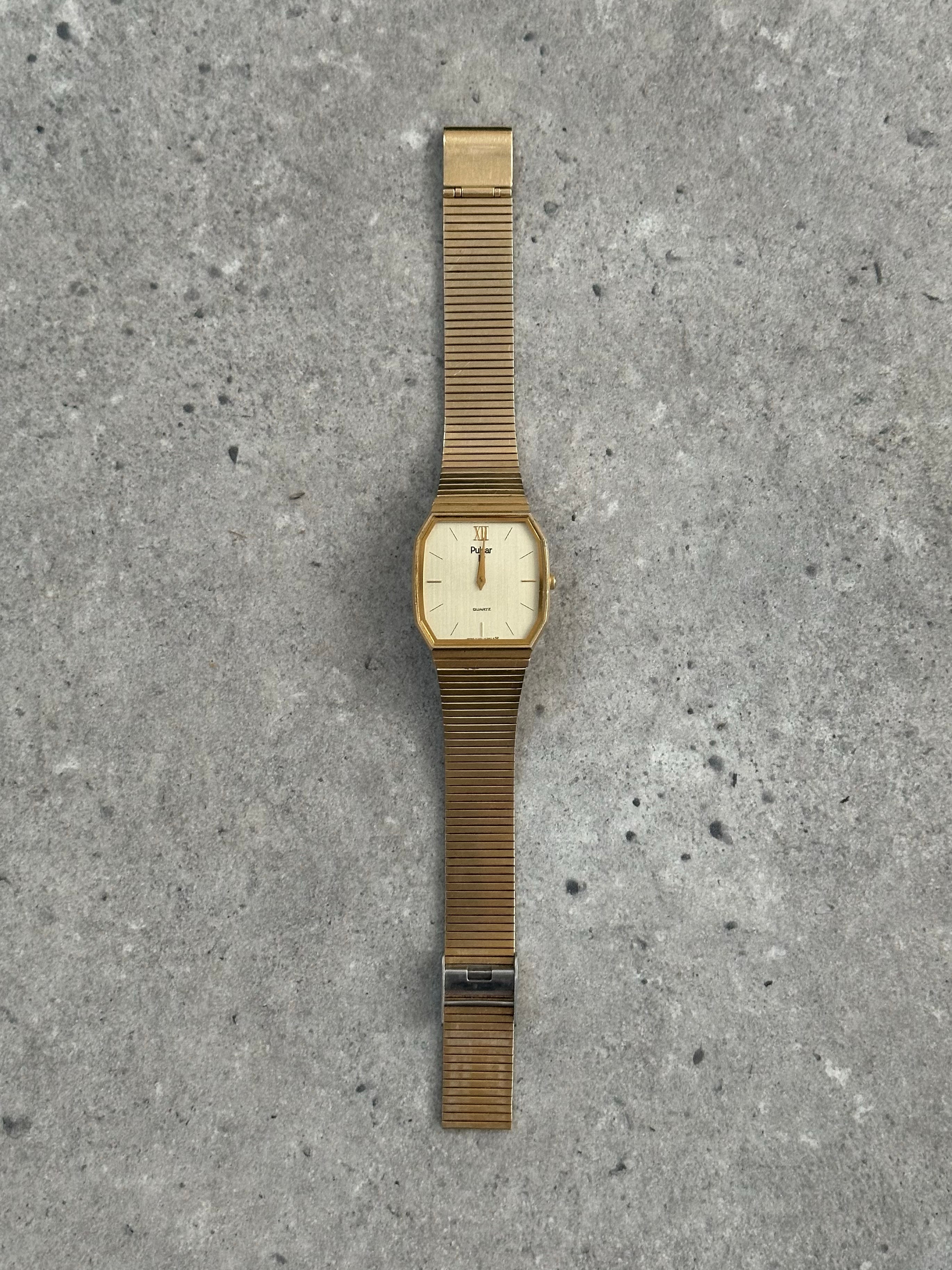 Vintage 1980s Stainless Steel Rectangle Watch