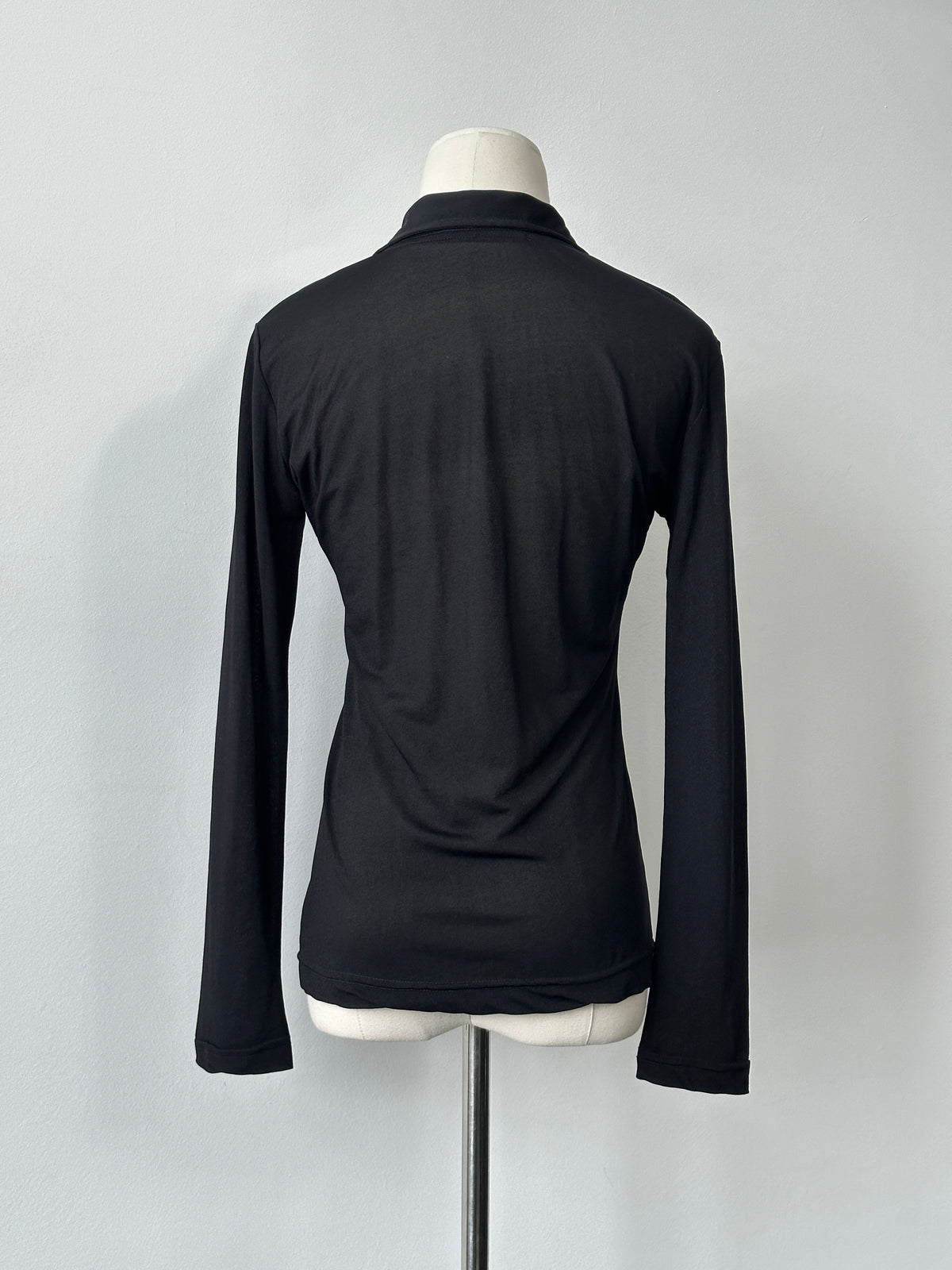 Vintage 2000s Semi Sheer Daggar Collar Top - S