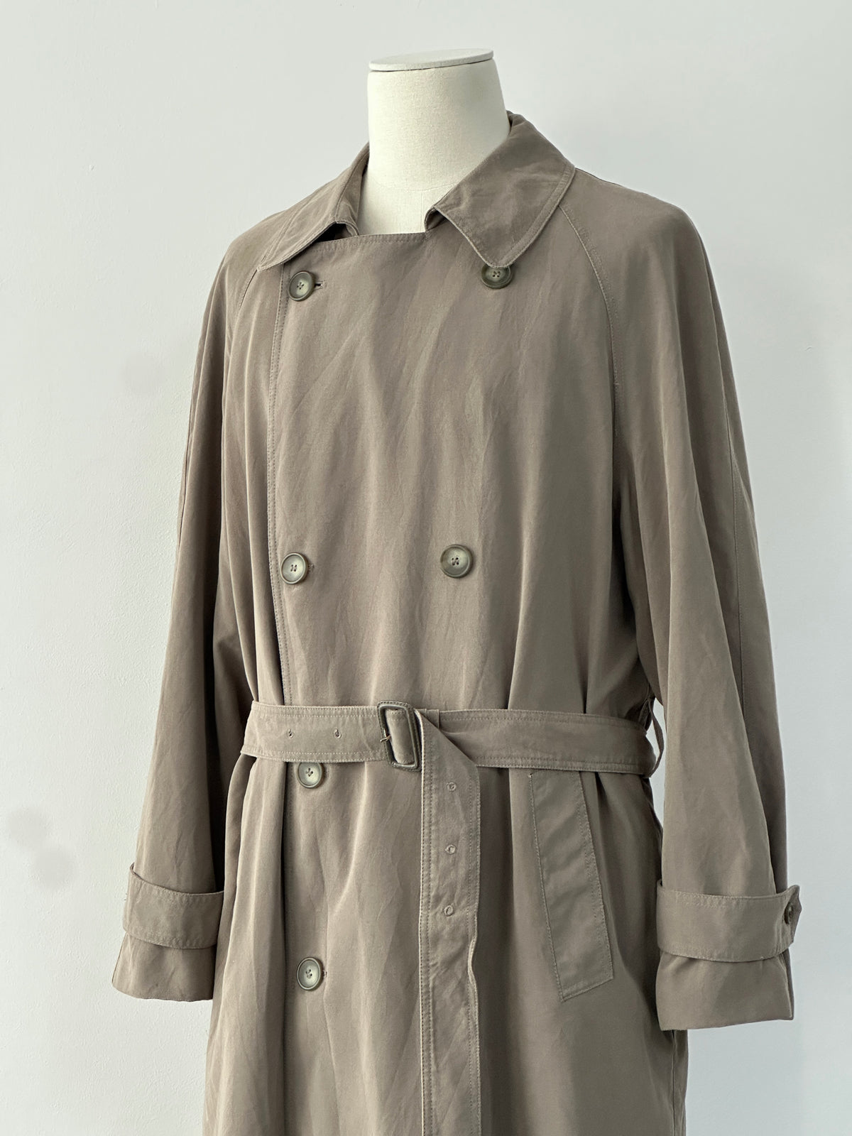 Chaps Ralph Lauren 1990s Belted Trench - XL-XXL
