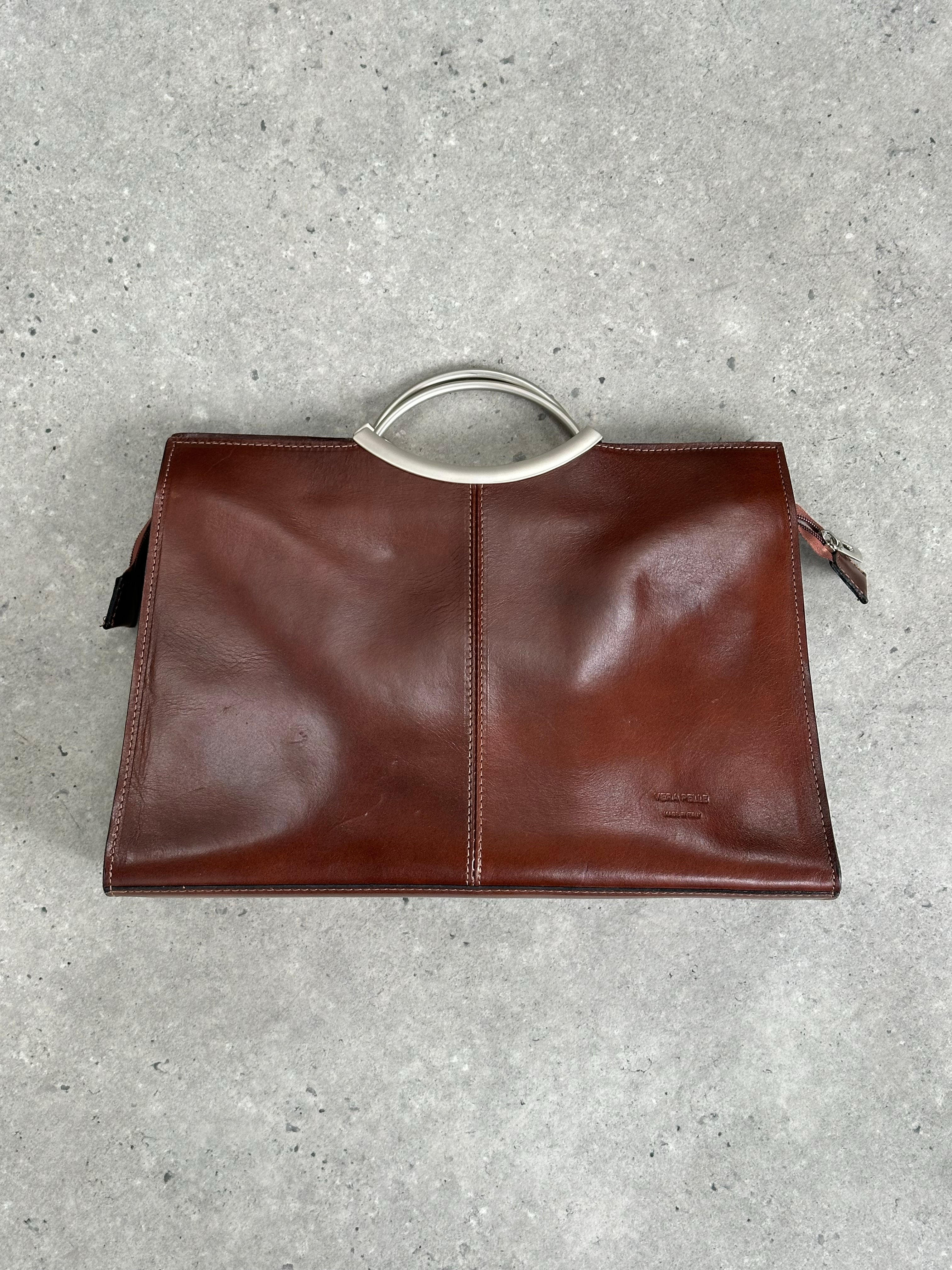 Italian Vintage 1990s Leather Crossbody Bag