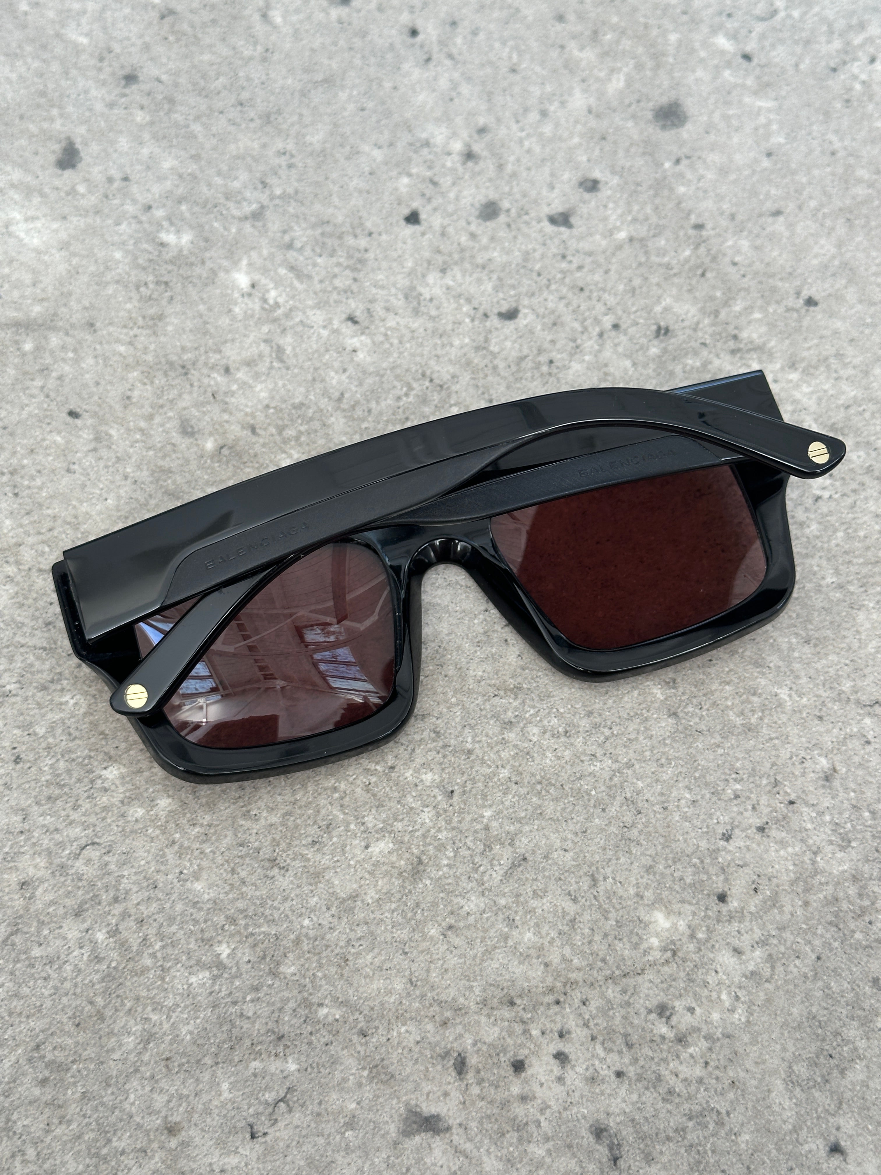 Balenciaga Edition Oversized Rectangular Sunglasses