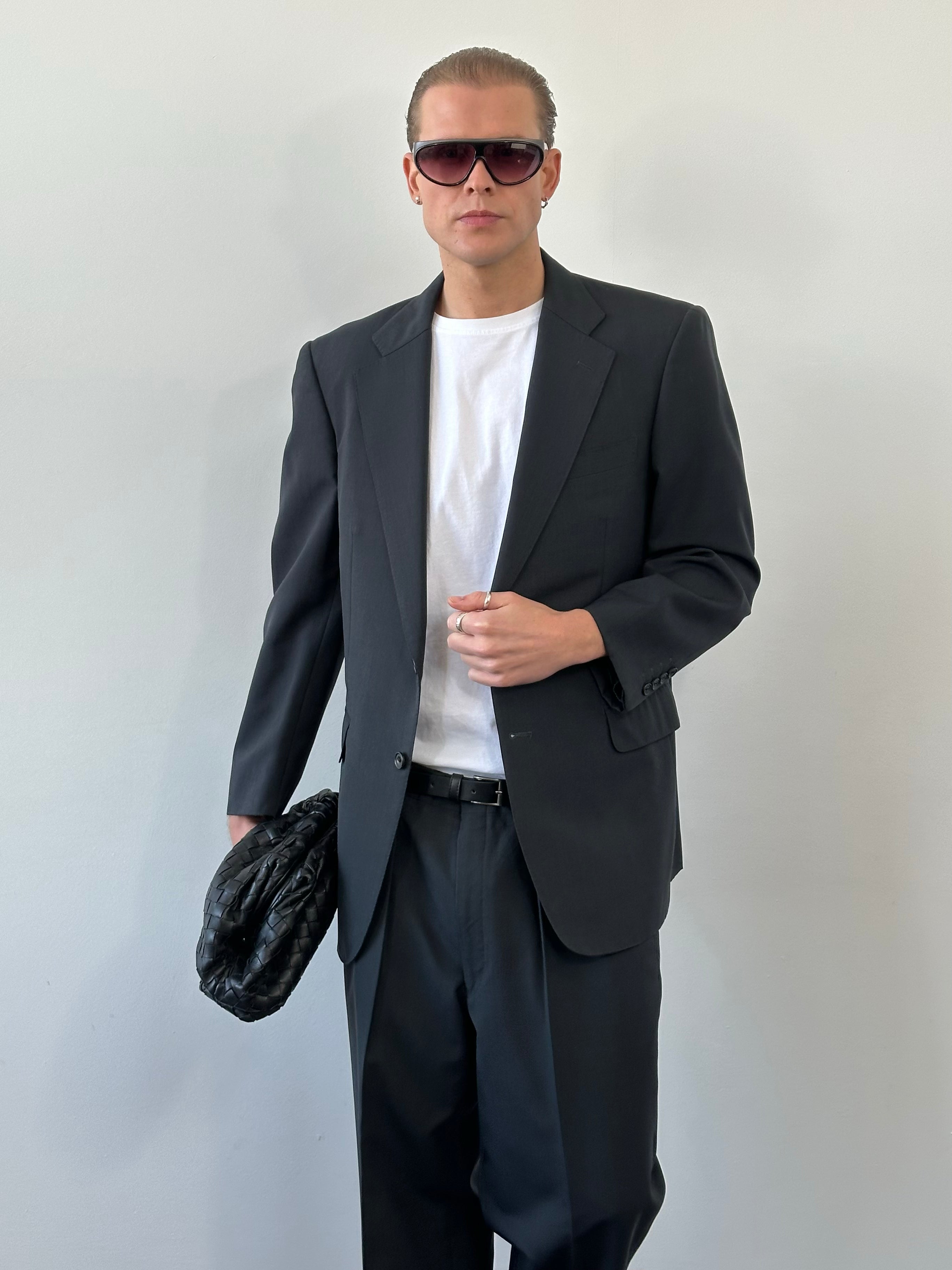 Burberry 1990s Pure Wool Single Breasted Suit - 40S/W36
