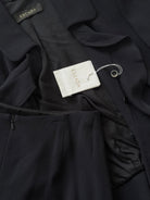 Escada 1990s Pure Wool Ruffle Skirt Suit - S W26 - SYLK