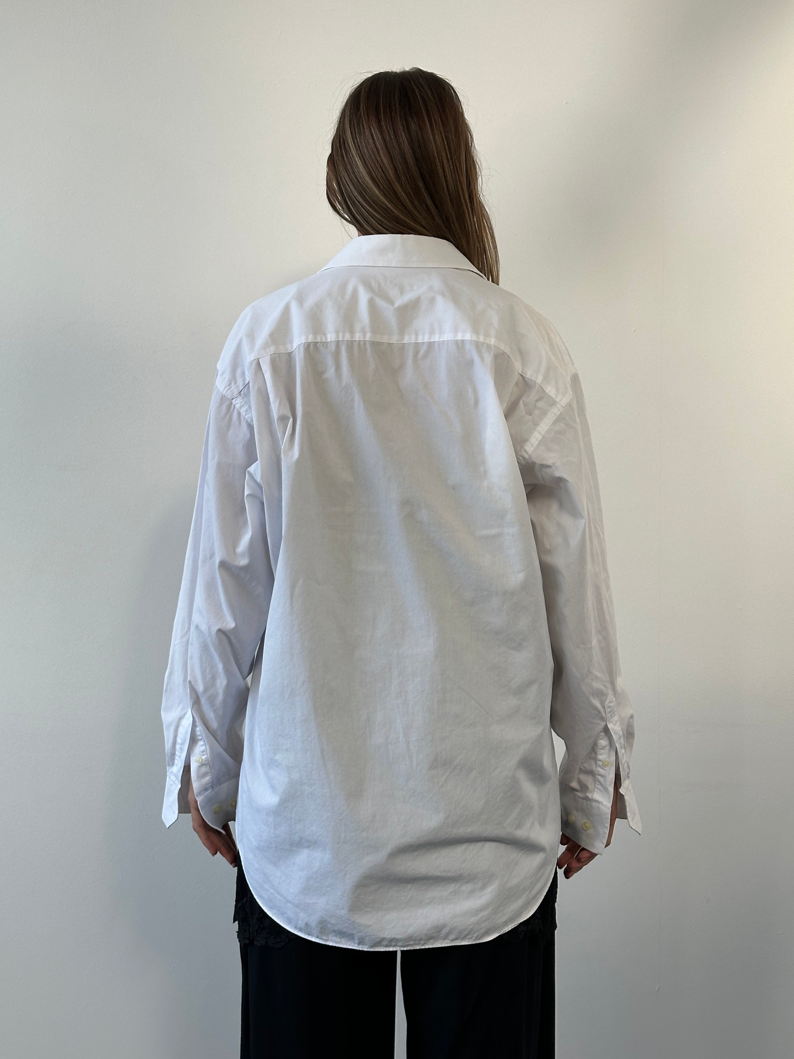 Christian Dior 1990s cotton shirt, XL size, classic button-up blouse with elegant design and soft fabric details.