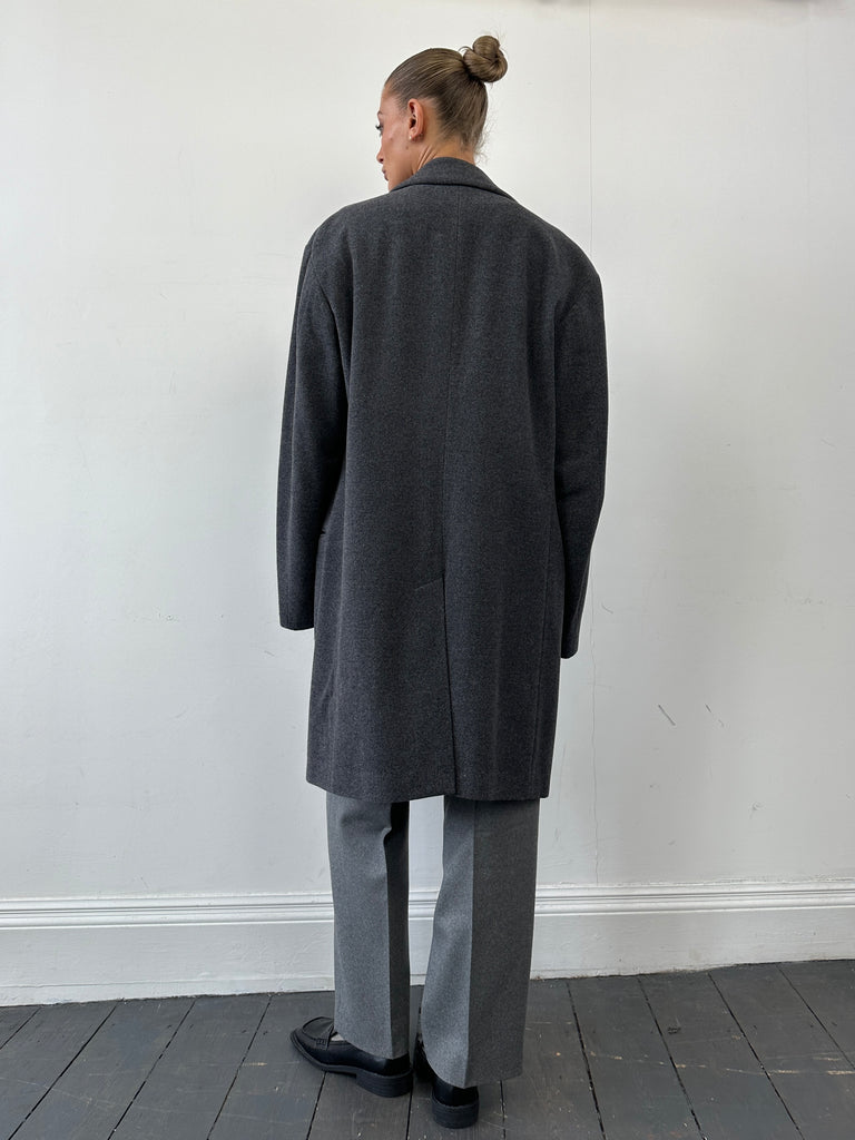 Armani Wool Single Breasted Coat - XL - SYLK