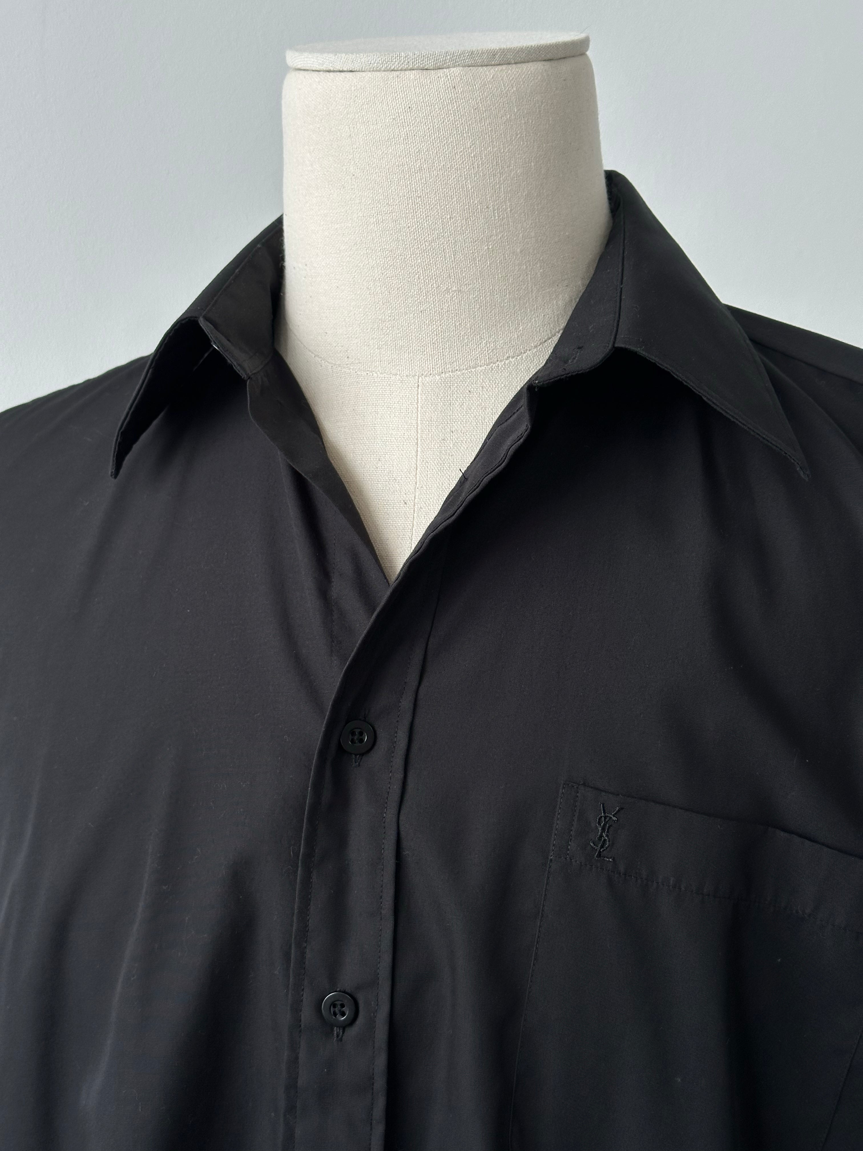 Yves Saint Laurent 1990s Cotton Woven Shirt - M/L