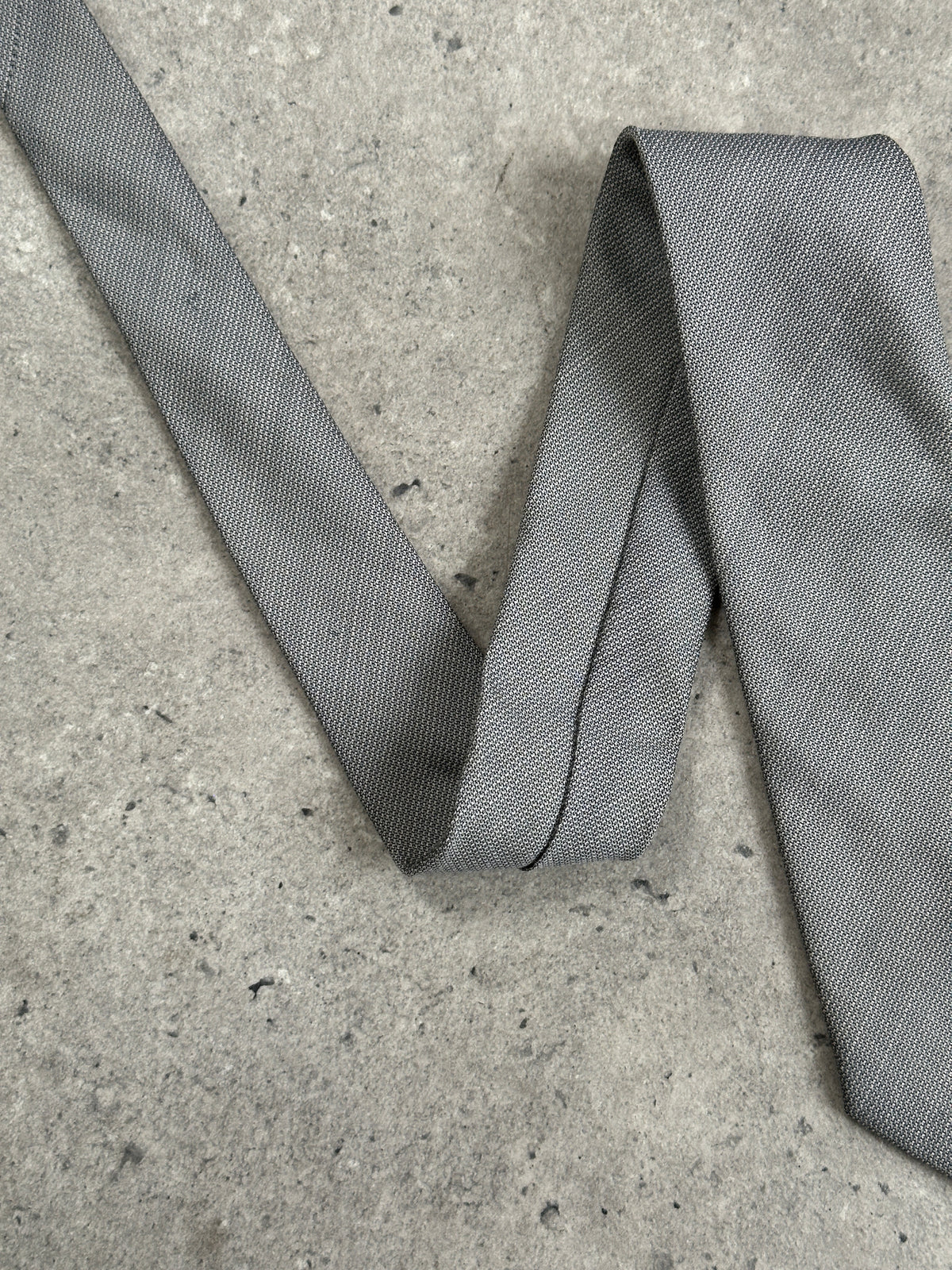 British Vintage 1980s Wool Textured Tie